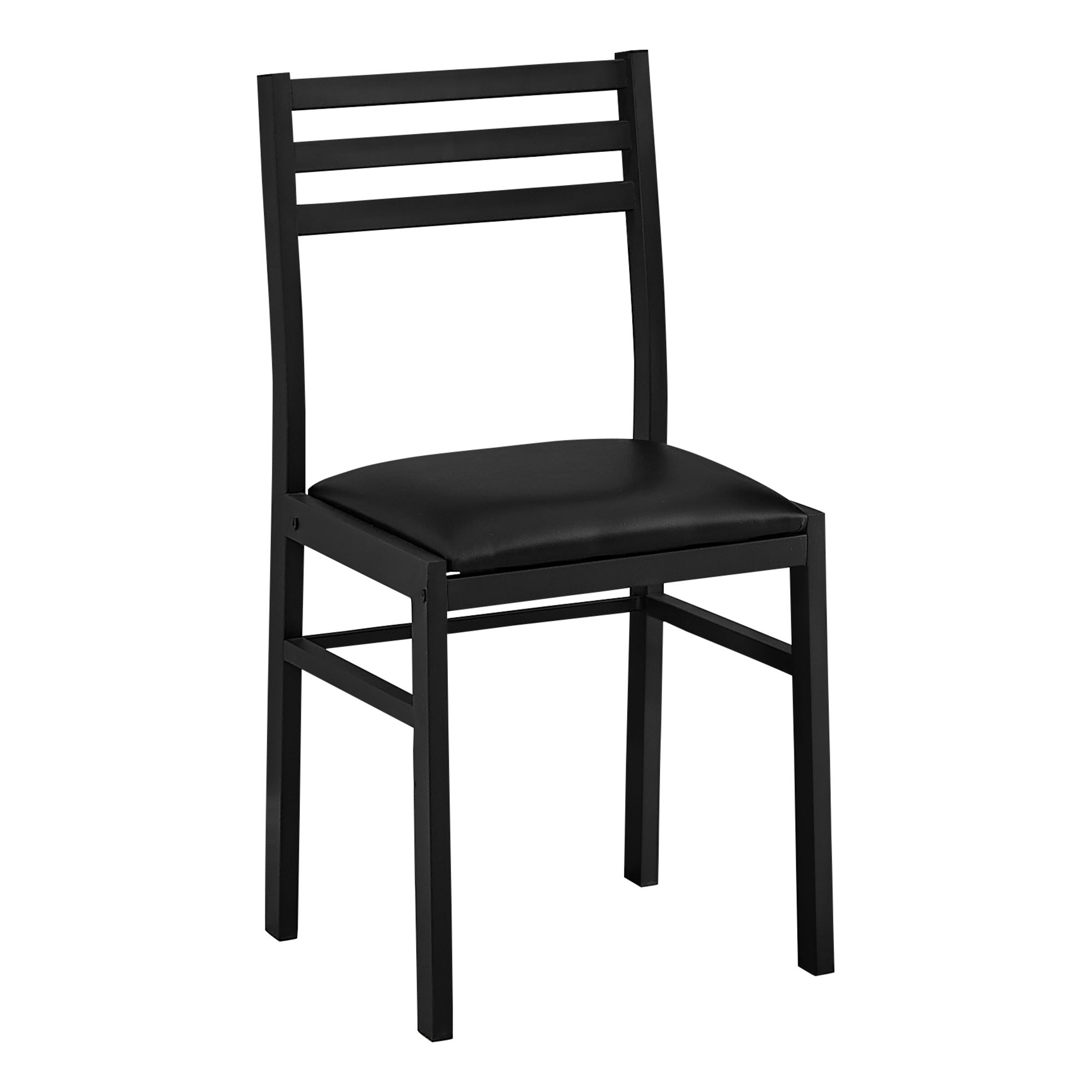 DINING SET - 3PCS SET / DARK TAUPE TOP / BLACK METAL # I 1003