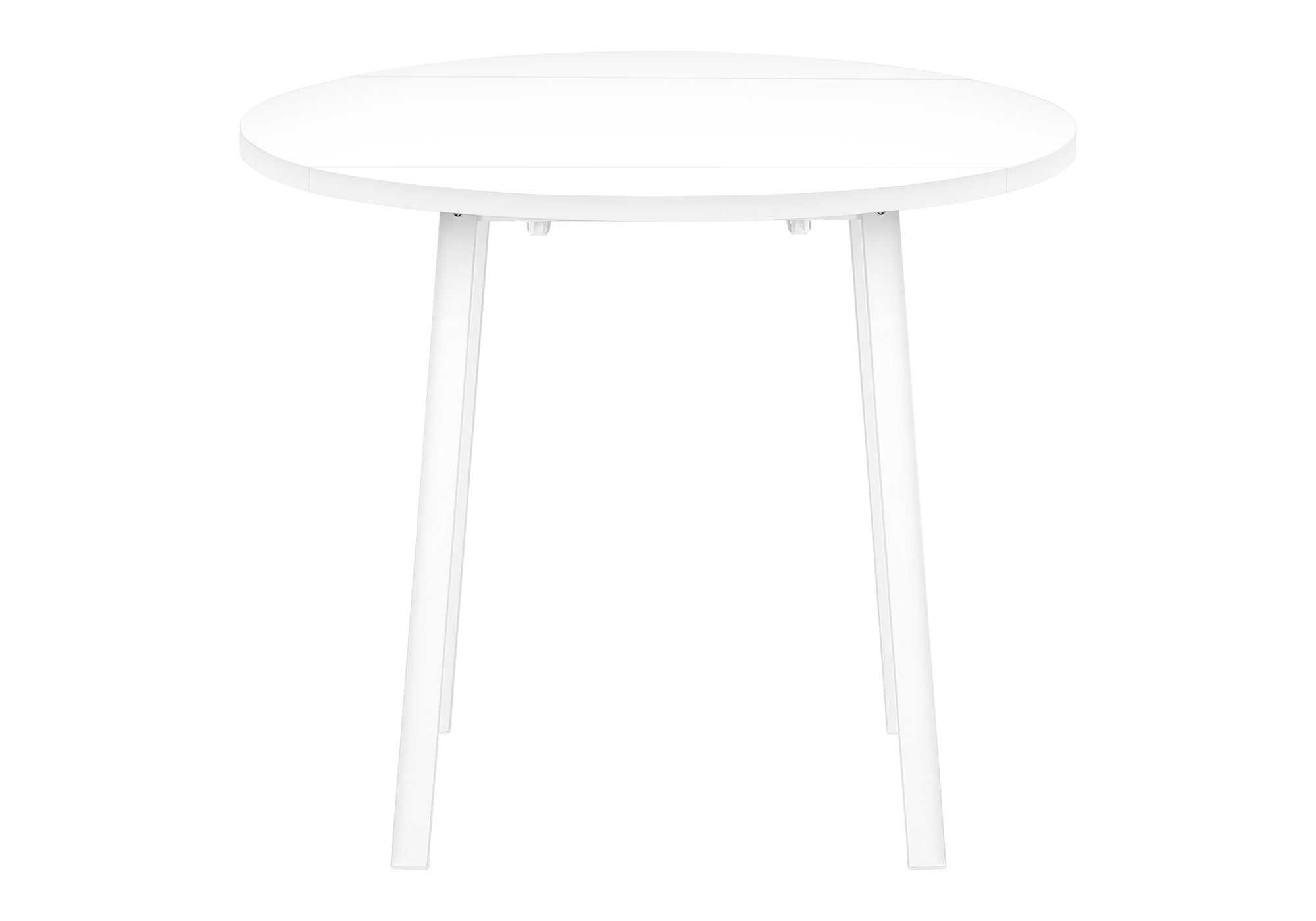 DINING SET - 3PCS SET / WHITE TOP / WHITE METAL # I 1011