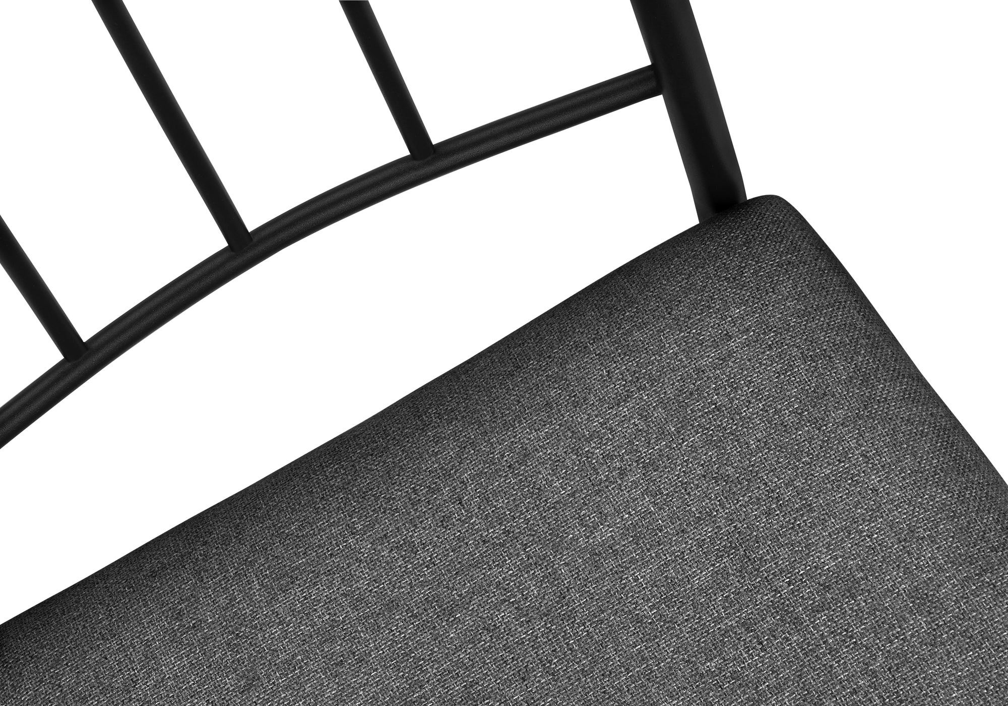 DINING SET - 5PCS SET / WHITE MARBLE TOP / BLACK METAL # I 1014