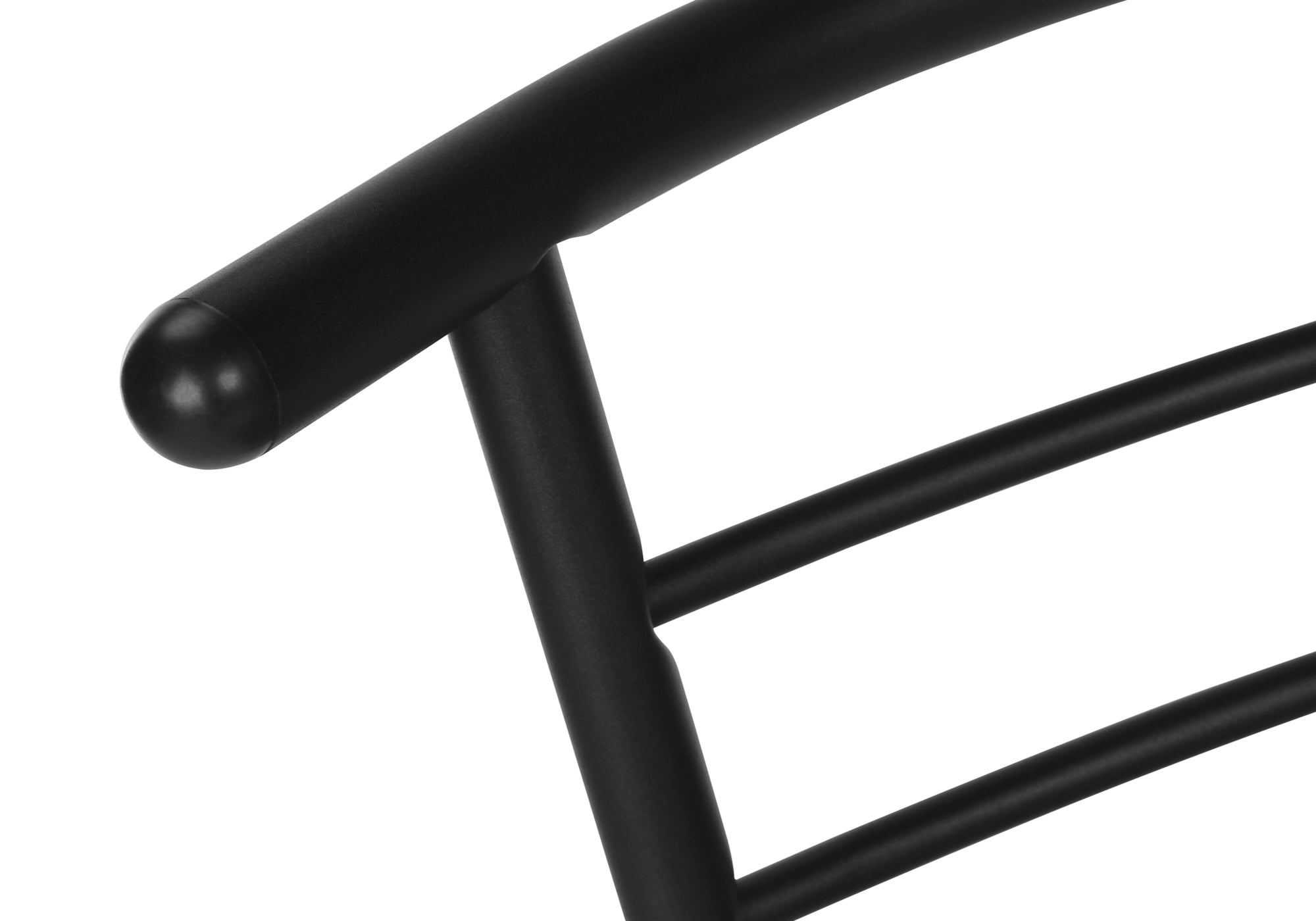 DINING SET - 3PCS SET / GREY TOP / BLACK METAL # I 1207