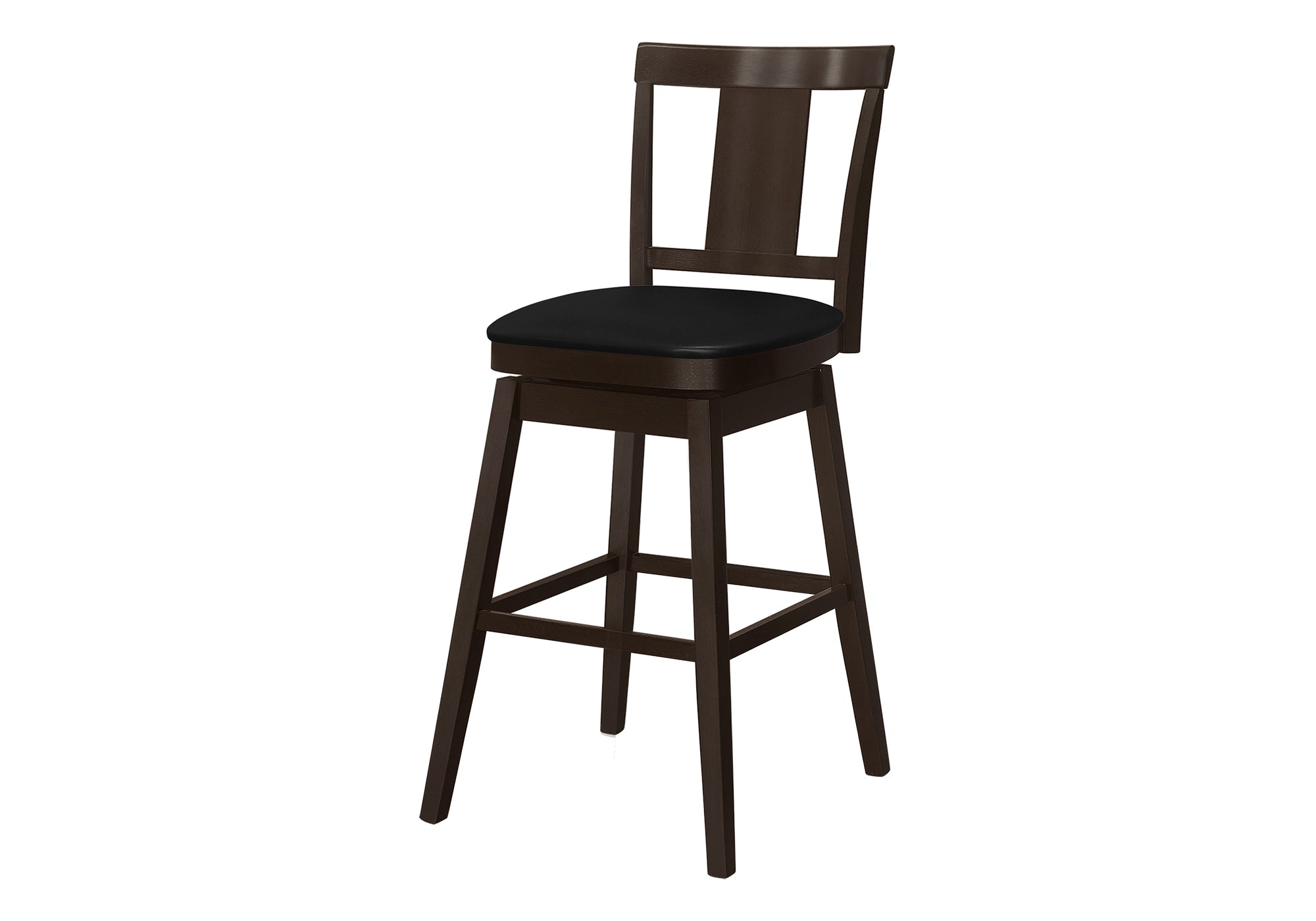 BARSTOOL - 2PCS / 44"H / ESPRESSO / SWIVEL BAR HEIGHT # I 1230