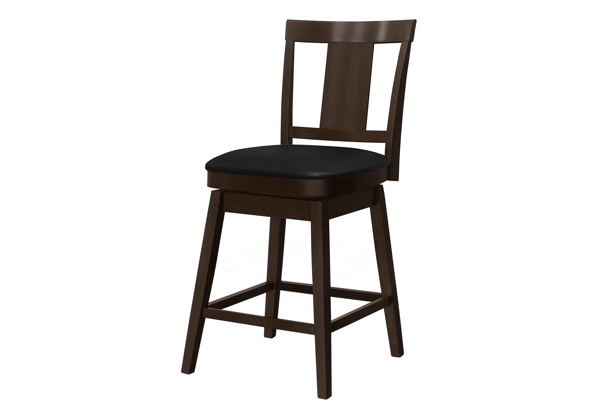 BARSTOOL - 2PCS / 39"H / ESPRESSO / SWIVEL COUNTER HEIGHT # I 1231