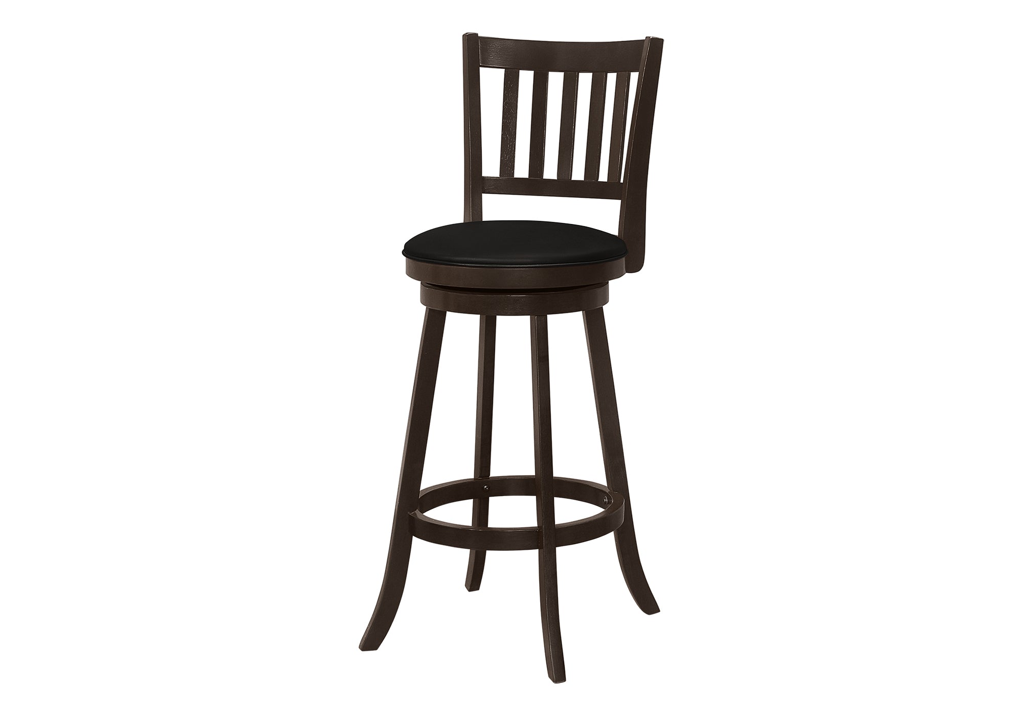 BARSTOOL - 2PCS / 44"H / ESPRESSO / SWIVEL BAR HEIGHT # I 1236