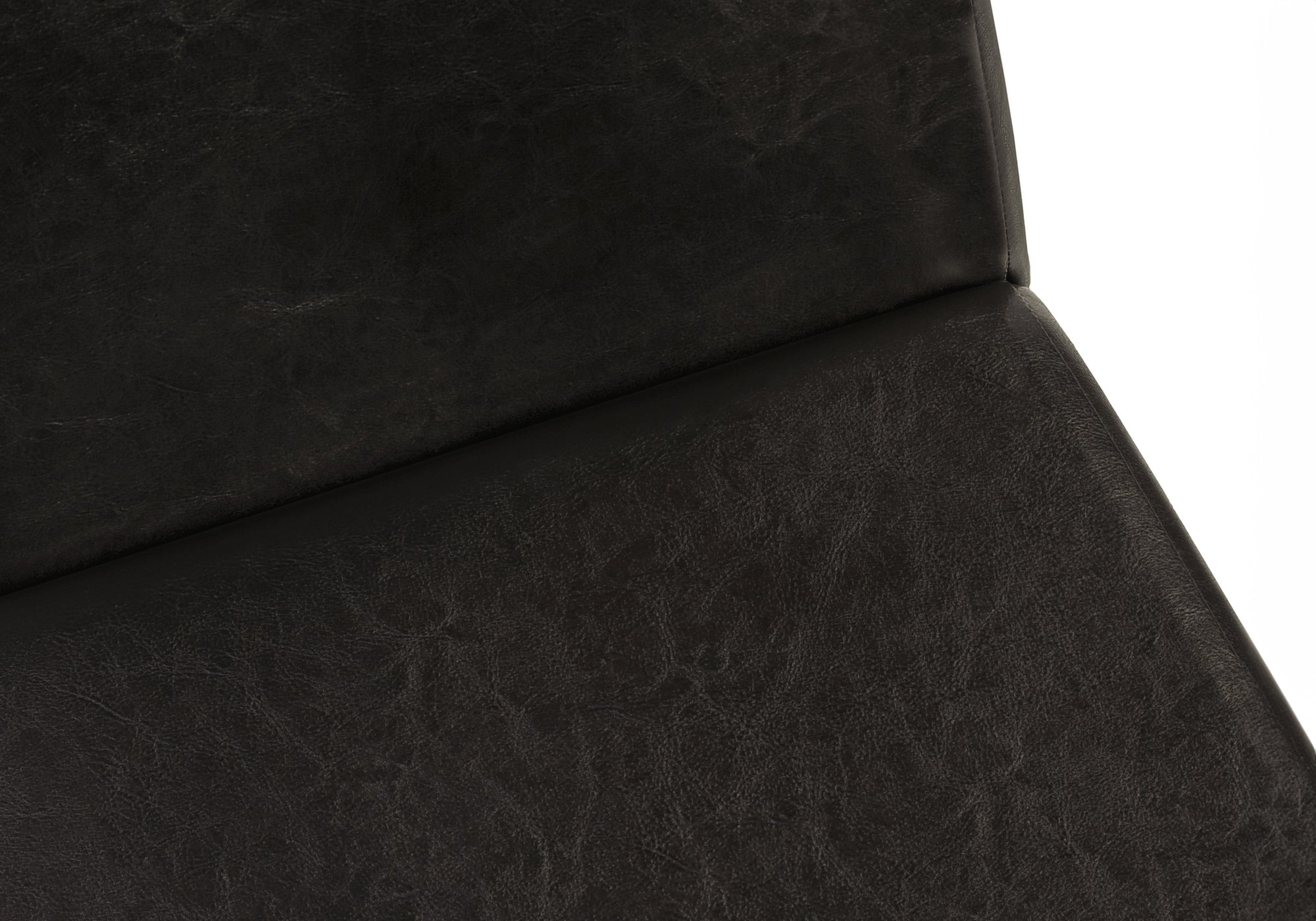 DINING CHAIR - 2PCS / 36"H ESPRESSO / DARK BROWN PU # I 1303