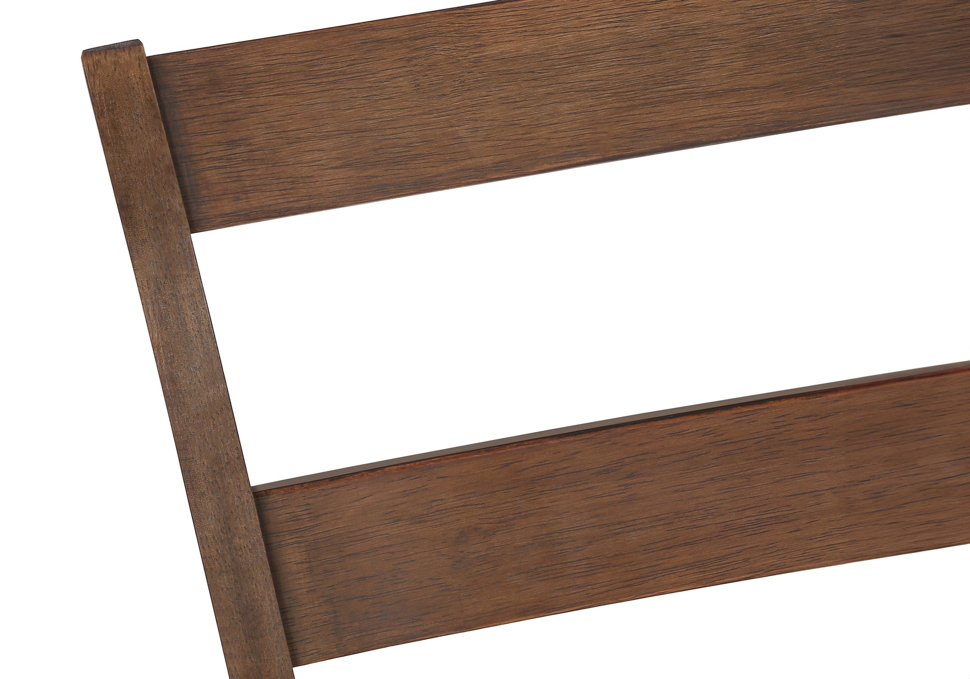 DINING CHAIR - 2PCS / 40"H BROWN WALNUT / BEIGE FABRIC # I 1313