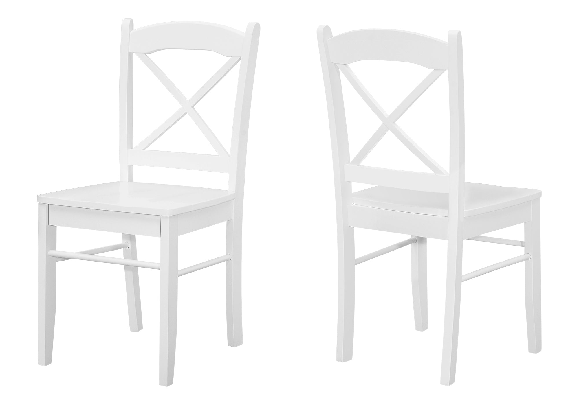 DINING CHAIR - 2PCS / 36"H WHITE # I 1320
