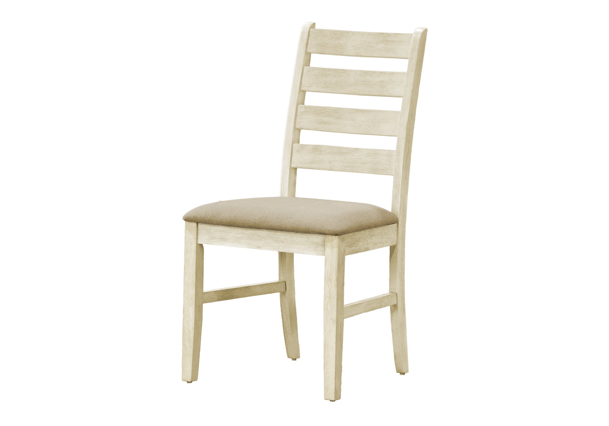 DINING CHAIR - 2PCS / 38"H UPHOLSTERED BEIGE FABRIC # I 1336