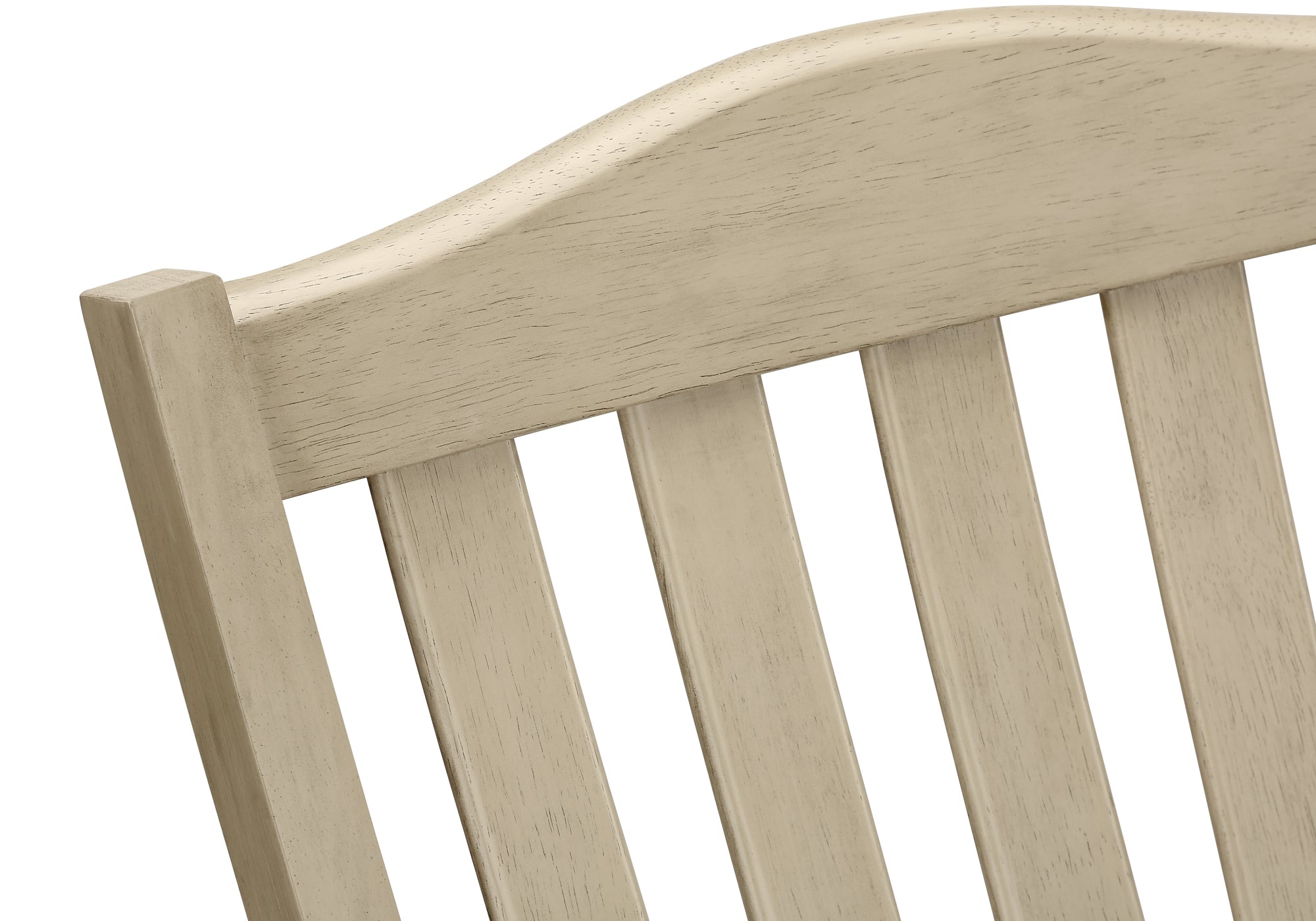 DINING CHAIR - 2PCS / 39"H ANTIQUE GREY / GREY FABRIC # I 1392