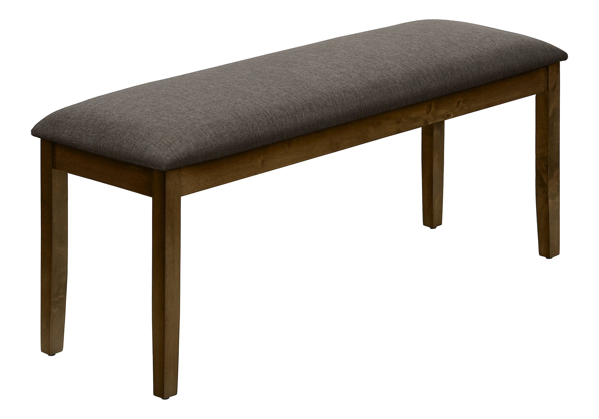 BENCH - 44"L / BROWN WALNUT / BROWN FABRIC # I 1397