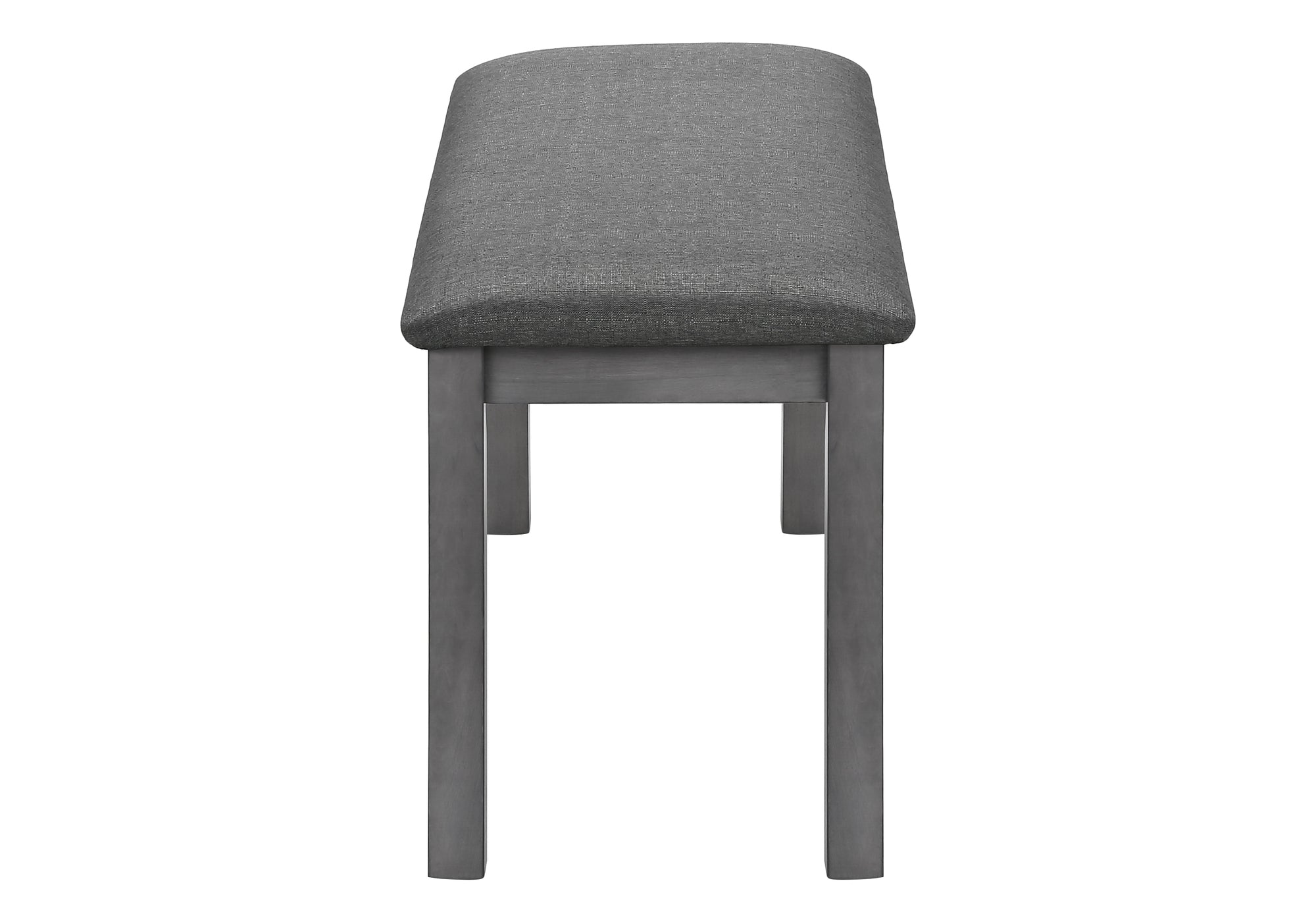 BENCH - 42"L / WASHED GREY / DARK GREY FABRIC # I 1433