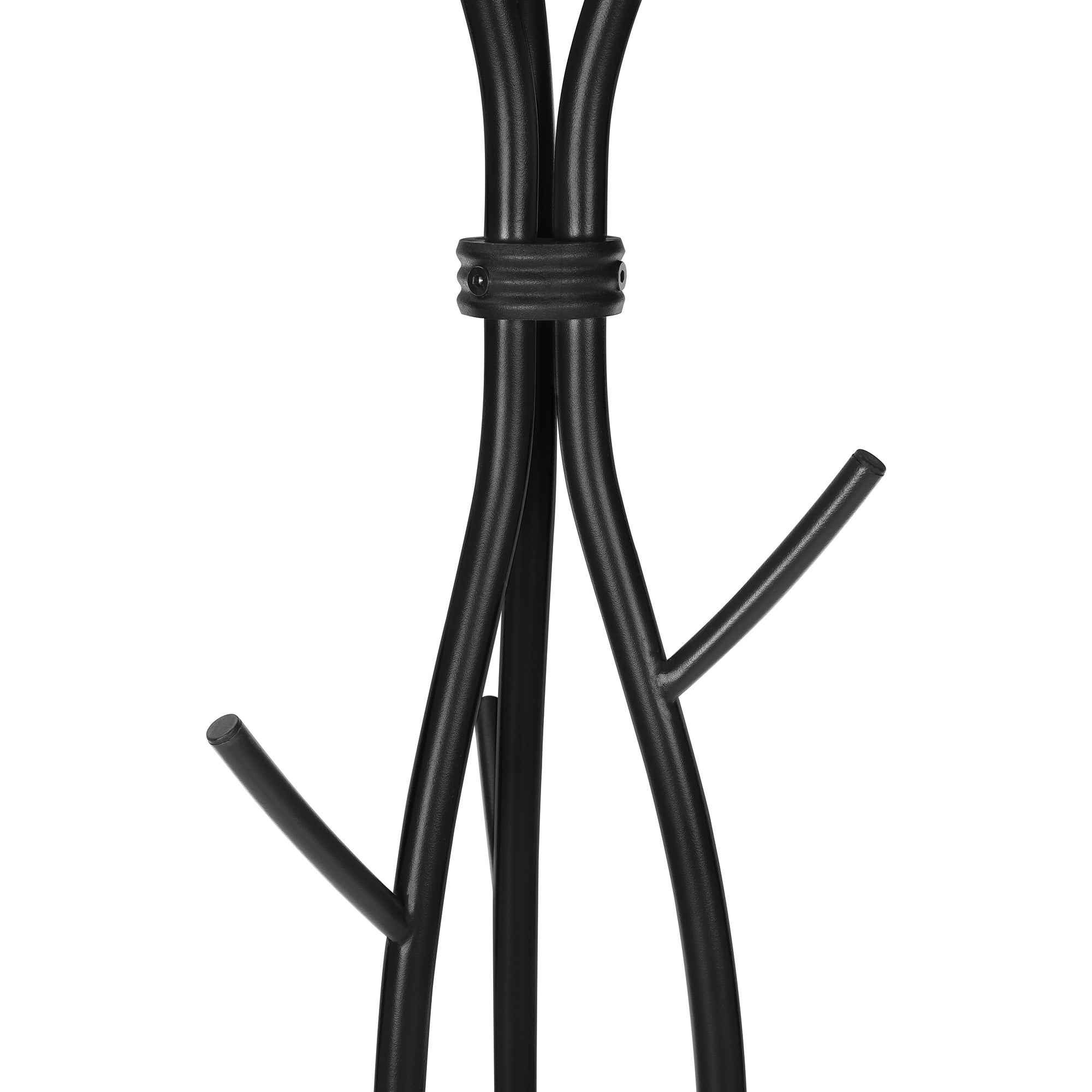 PORTE-MANTEAUX – 188 cm H / MÉTAL NOIR MARTELÉ N° I 2062