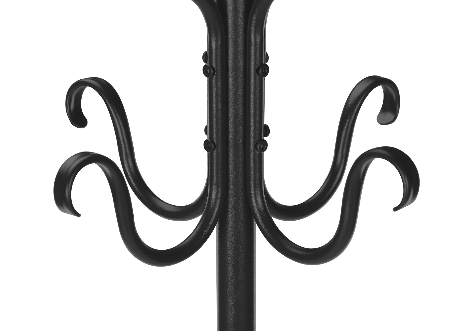 PORTE-MANTEAUX – 188 cm H / MÉTAL NOIR MARTELÉ TRADITIONNEL N° I 2065