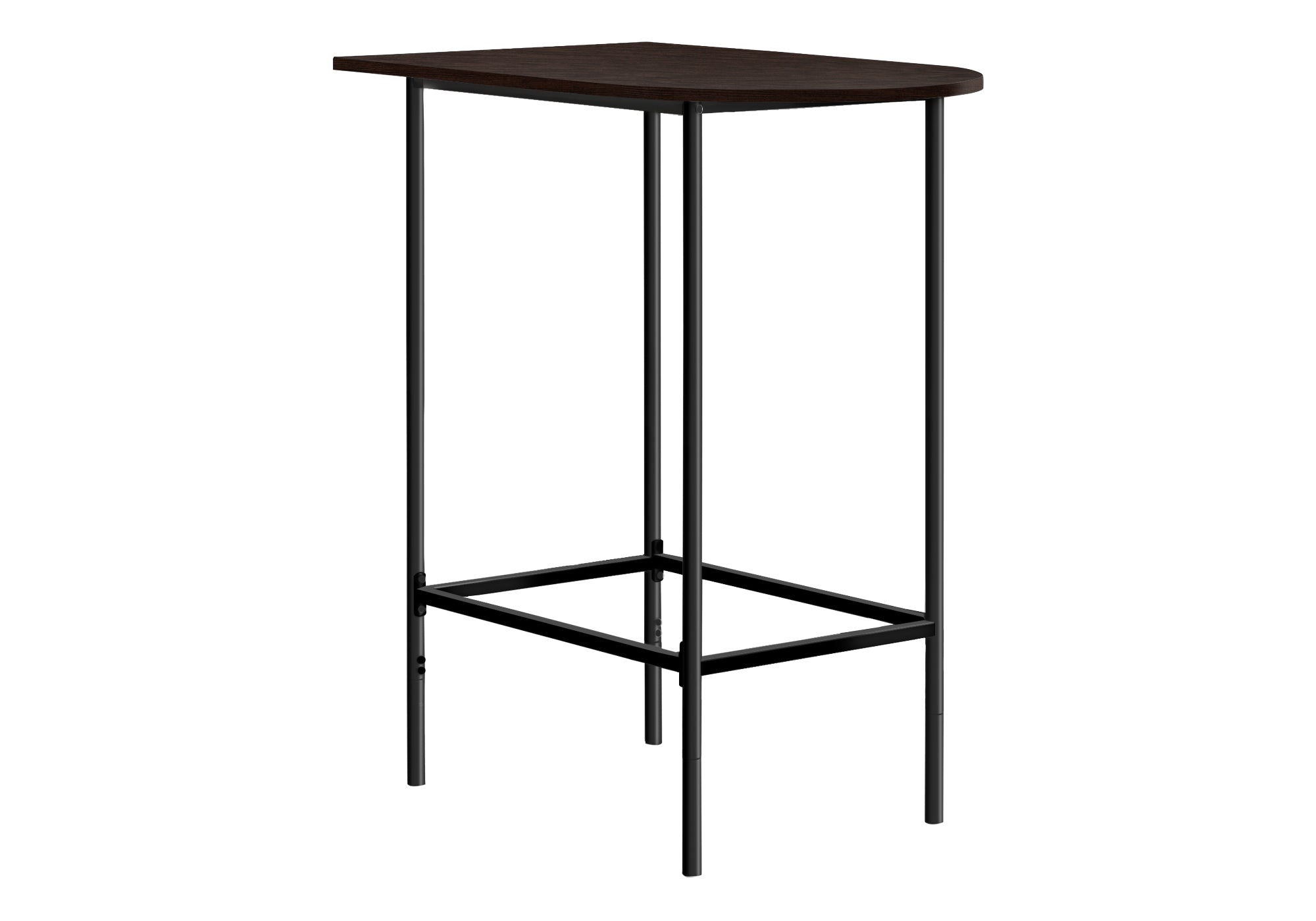 HOME BAR - 24"X 36"/ ESPRESSO / BLACK METAL SPACESAVER # I 2345