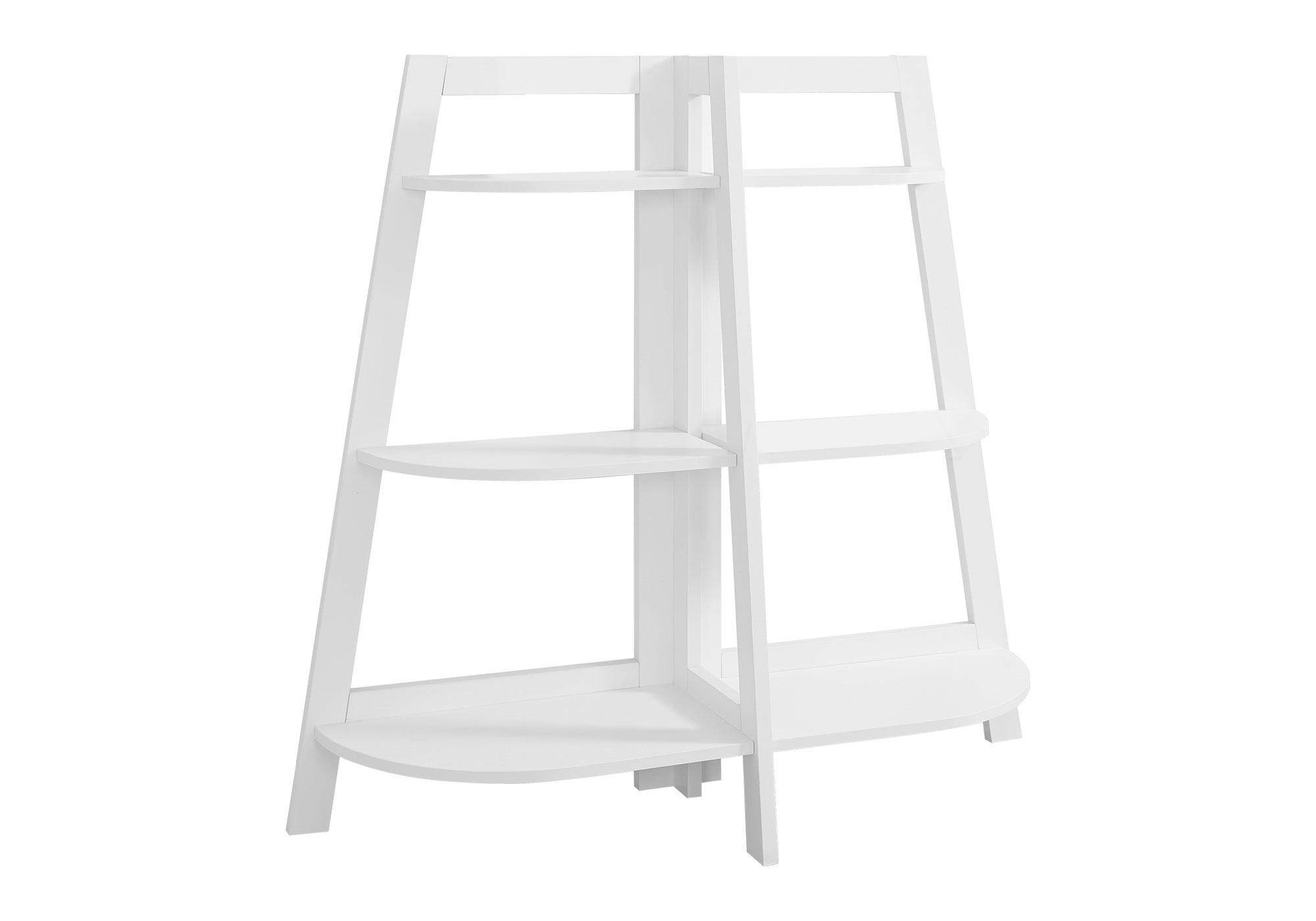 BOOKCASE - 48"H / WHITE ACCENT ETAGERE # I 2427