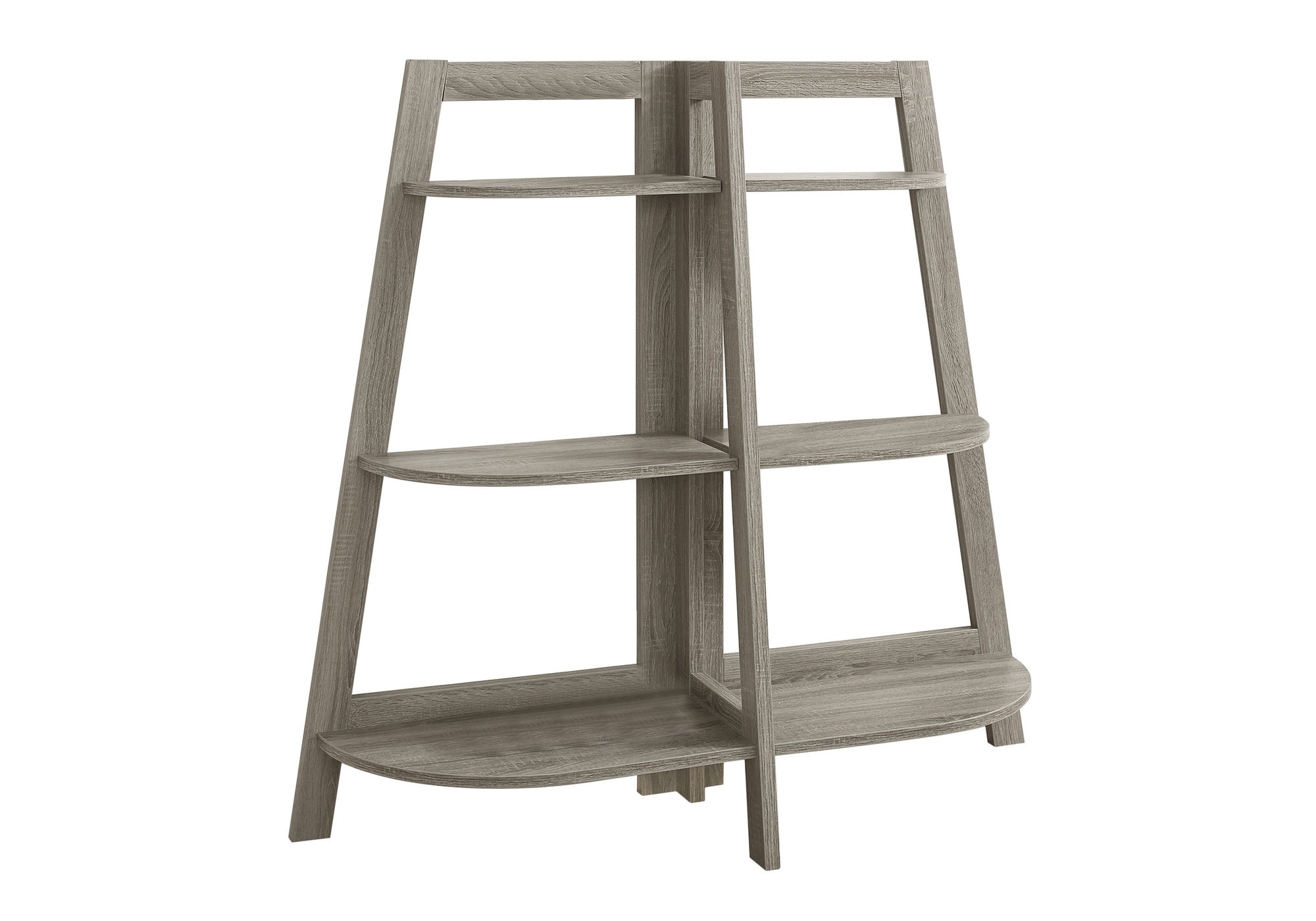 BOOKCASE - 48"H / DARK TAUPE ACCENT ETAGERE # I 2428