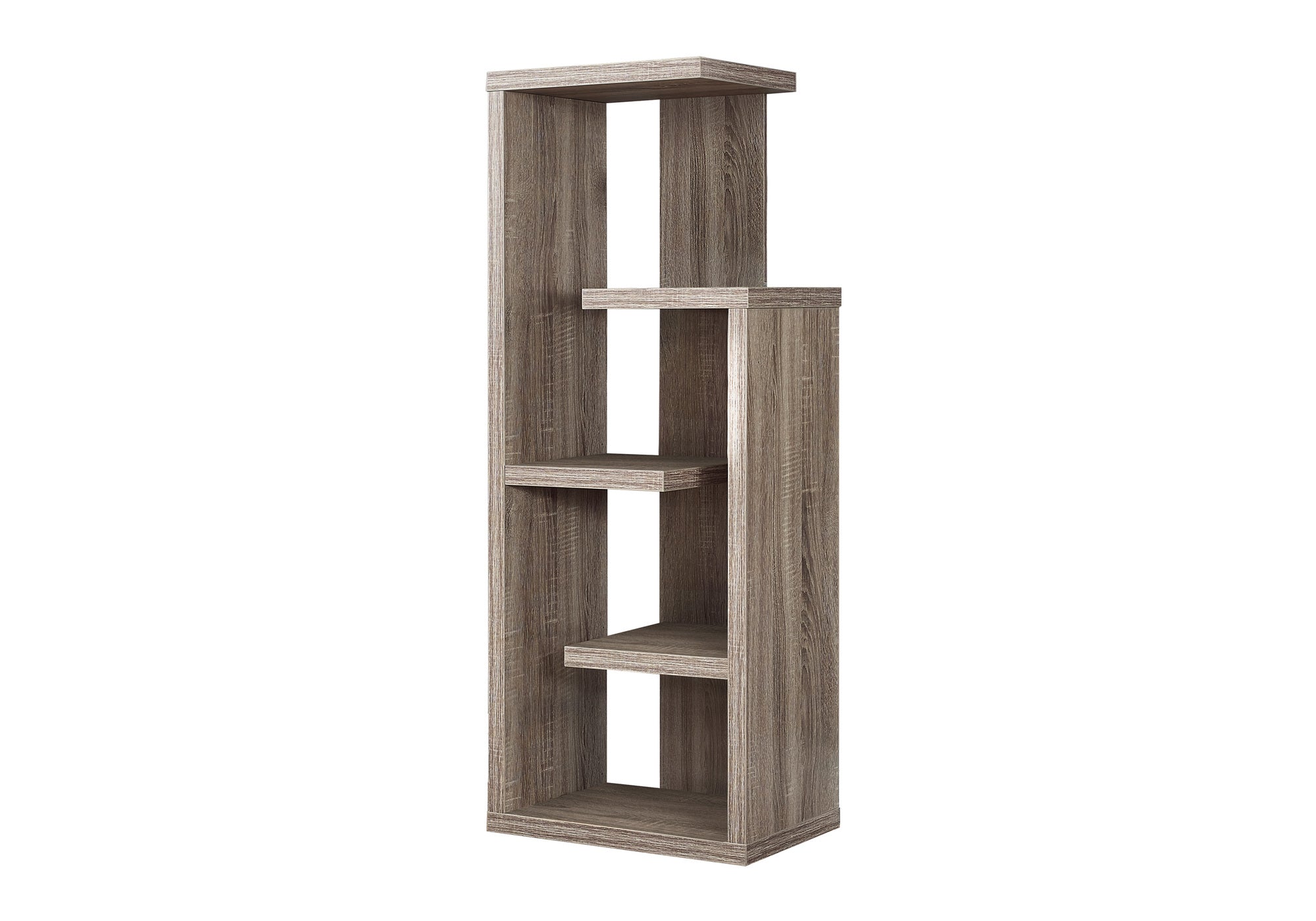 BOOKCASE - 48"H / DARK TAUPE ACCENT DISPLAY UNIT # I 2467