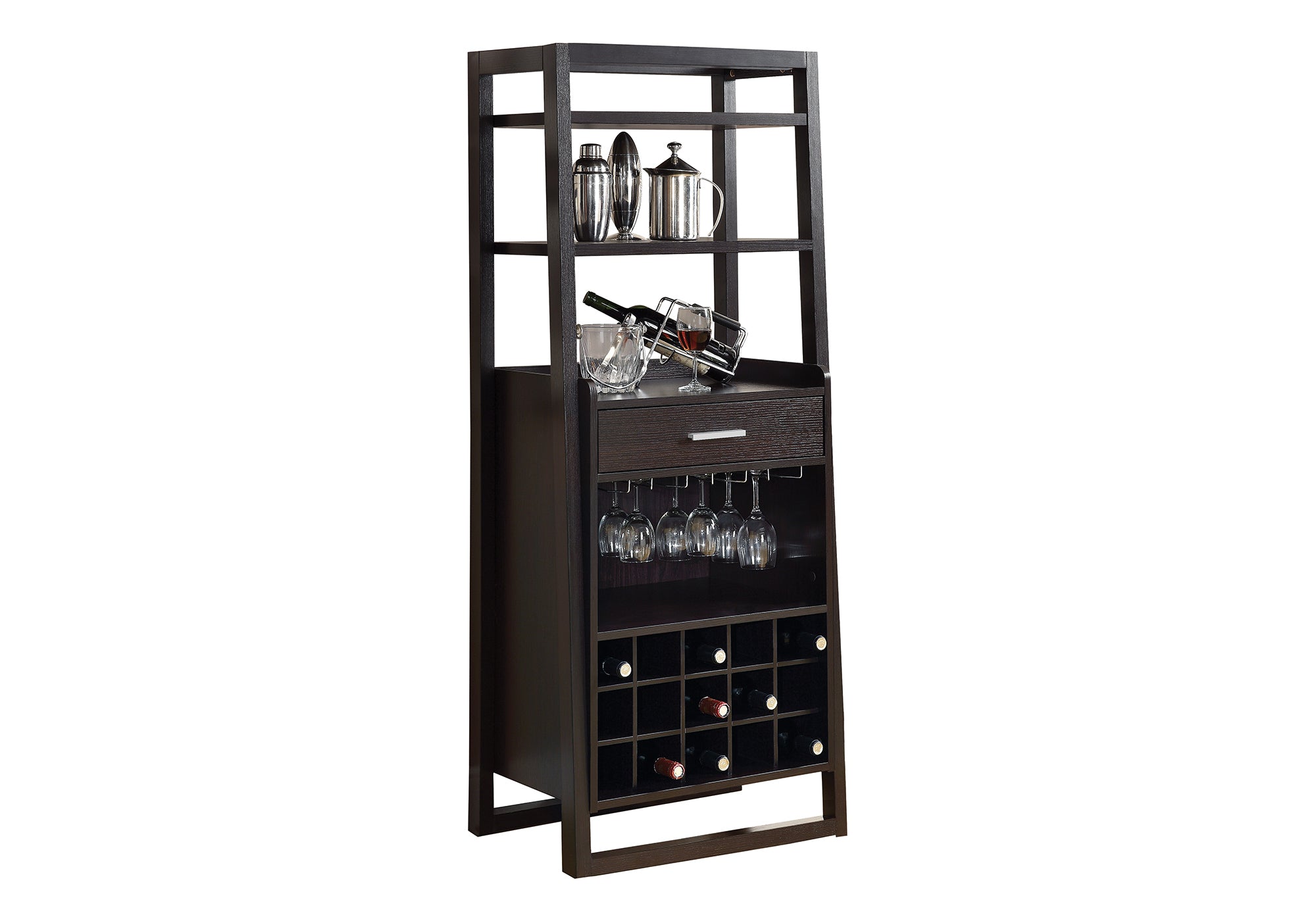 HOME BAR - 60"H / ESPRESSO LADDER STYLE # I 2543