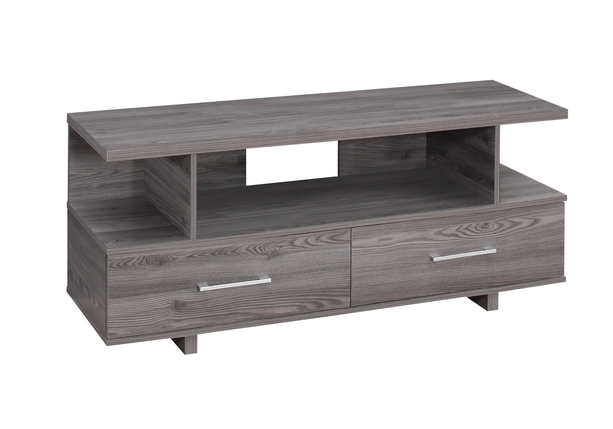 MEUBLE TV - 48"L / GRIS AVEC 2 TIROIRS DE RANGEMENT # I 2608