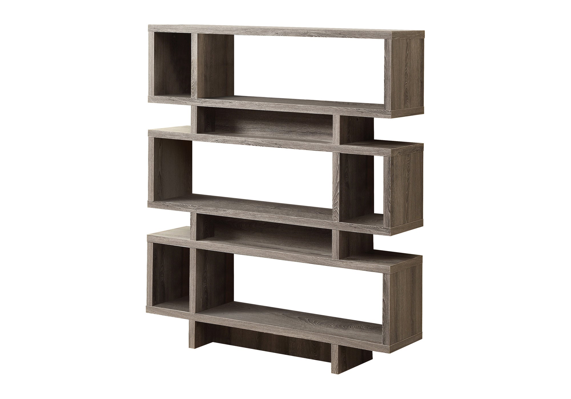 BOOKCASE - 55"H / DARK TAUPE MODERN STYLE # I 3251
