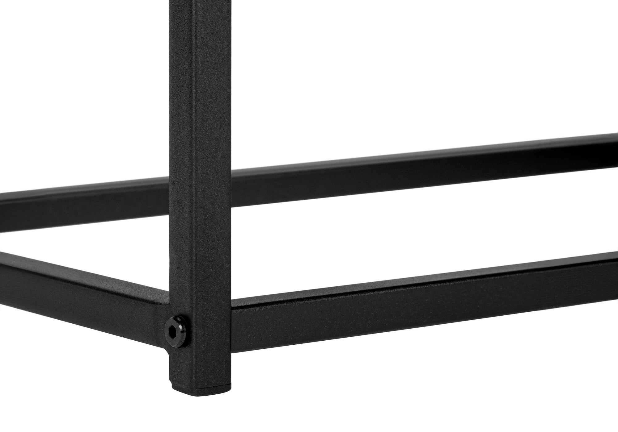 NIGHTSTAND - 22"H / DARK TAUPE / BLACK METAL #I 3507