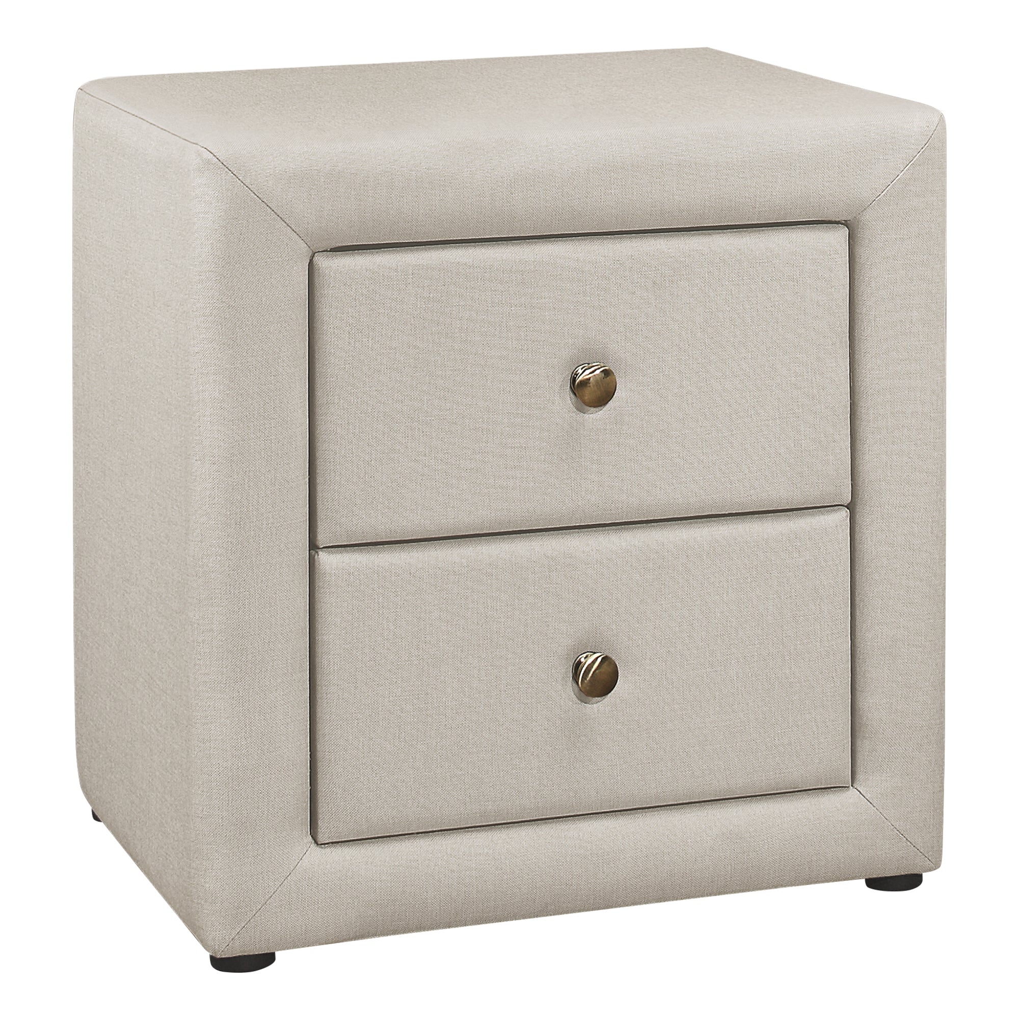 NIGHTSTAND - 21"H / BEIGE LINEN #I 5605
