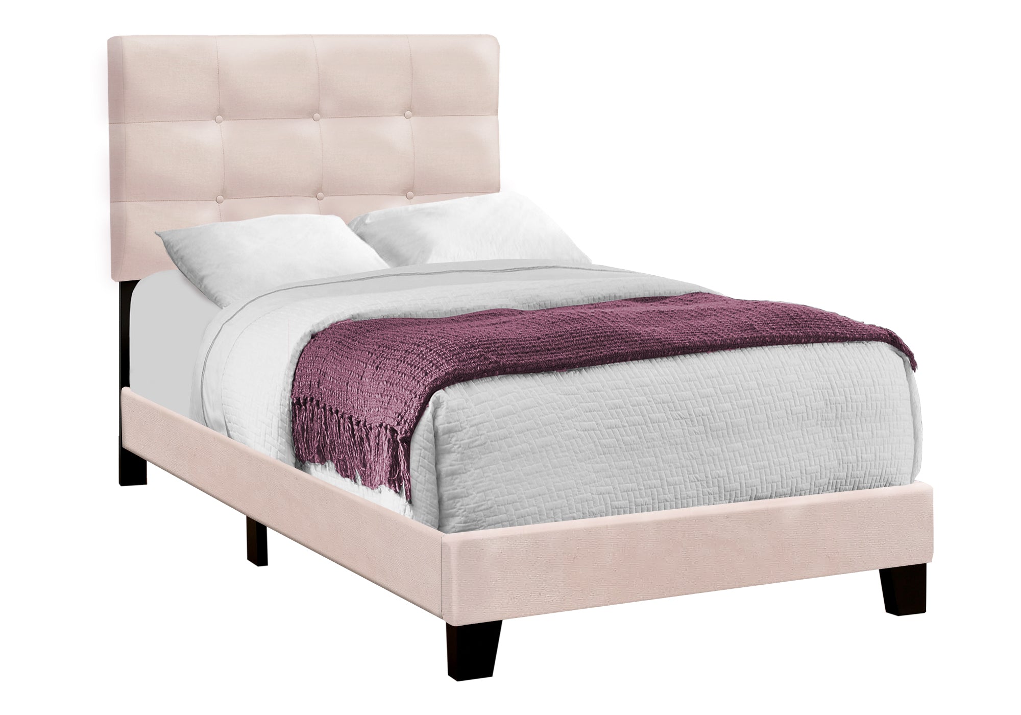Twin Bed – Pink Velvet Bed I 5916T
