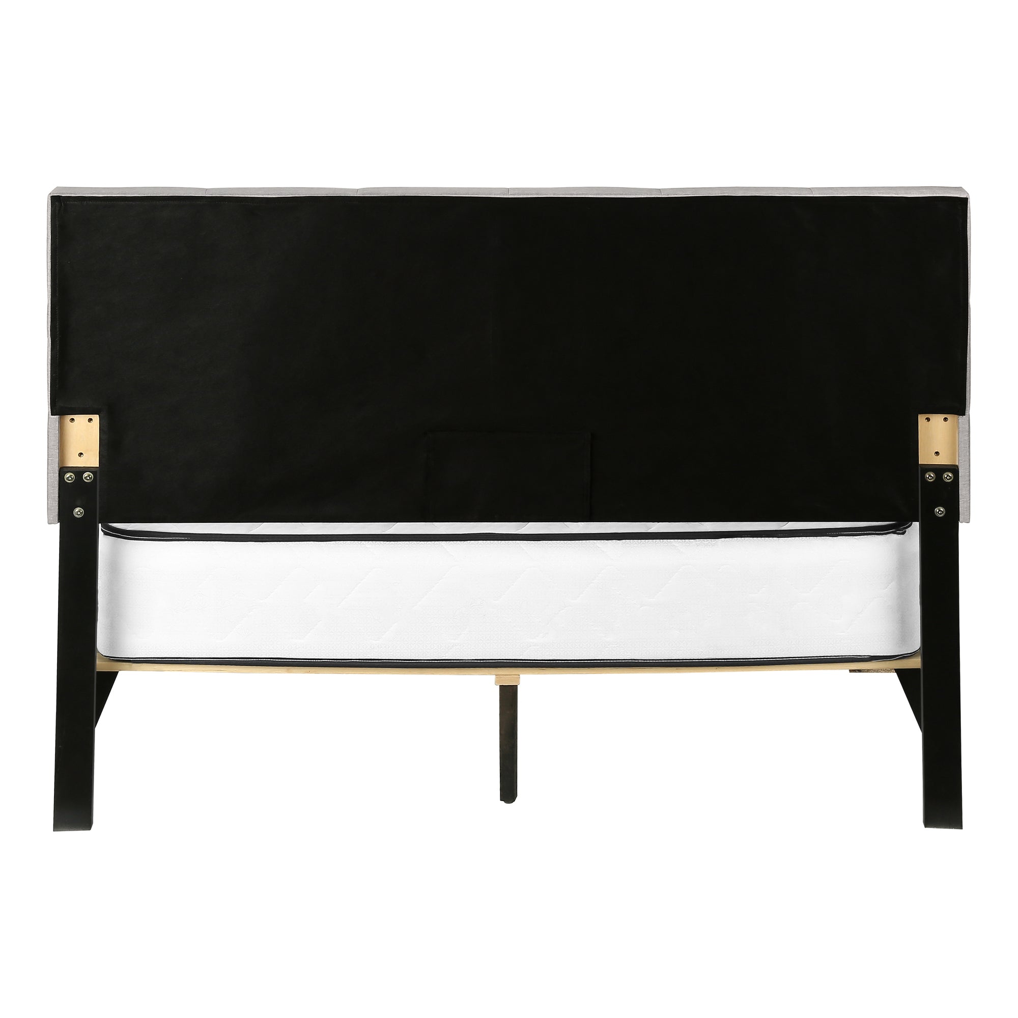 Lit Queen – Lit en lin gris avec 2 tiroirs de rangement I 6020Q