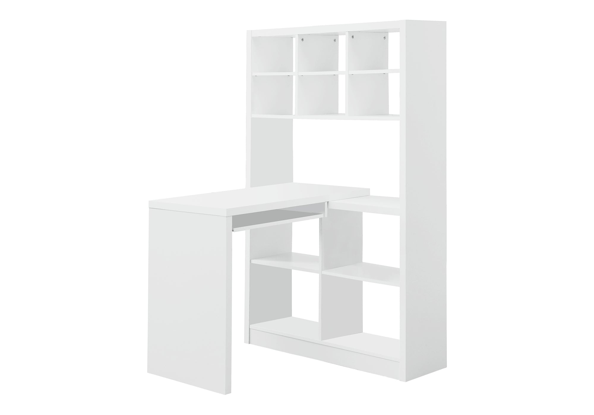 COMPUTER DESK - WHITE LEFT OR RIGHT FACING CORNER # I 7022
