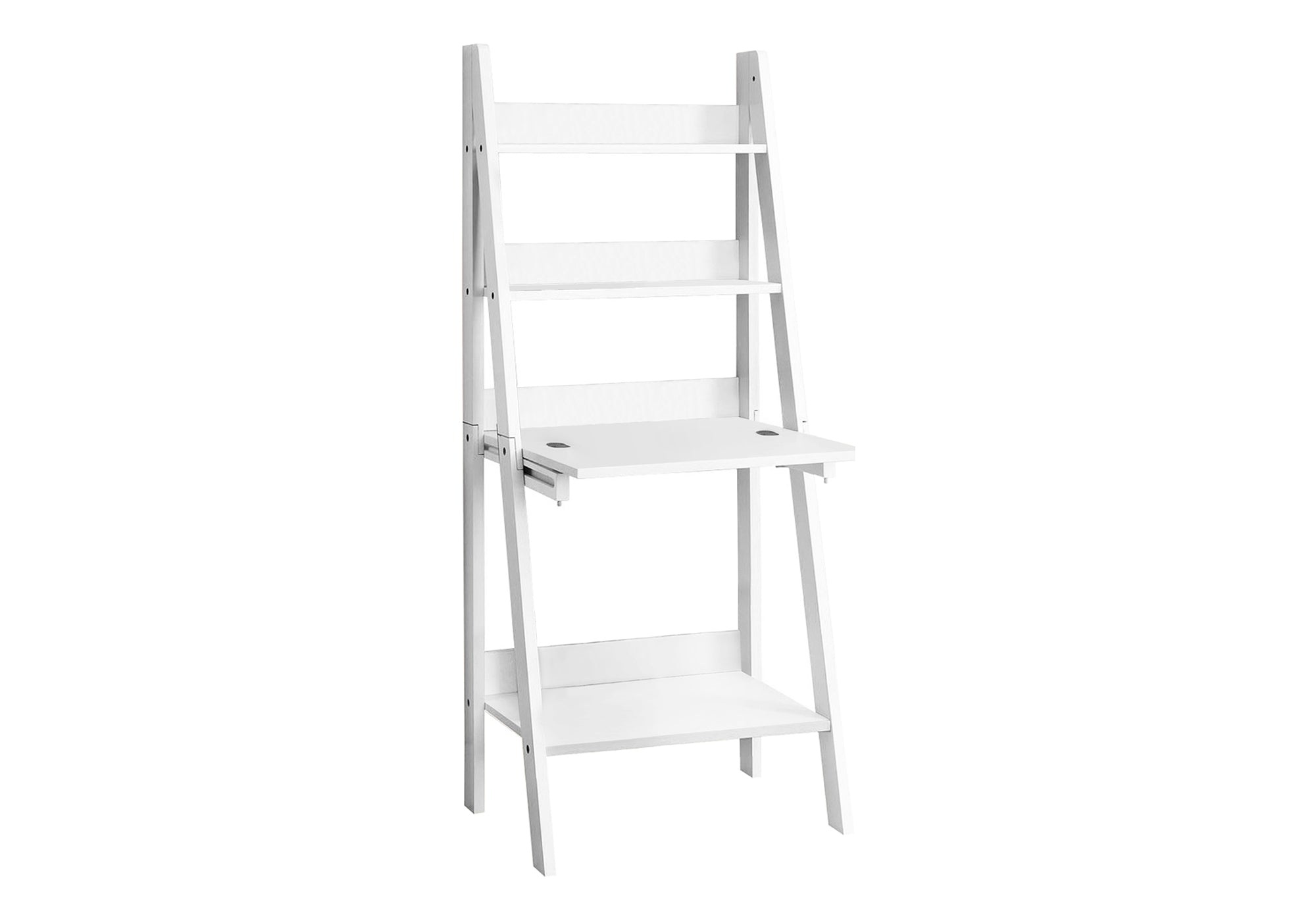 COMPUTER DESK - 61"H / WHITE LADDER STYLE # I 7040