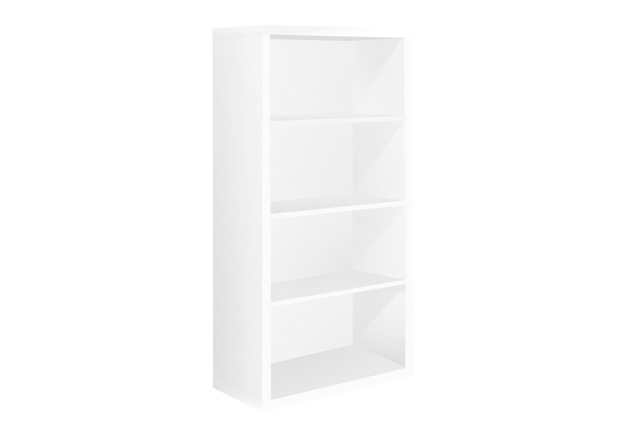 BOOKCASE - 48"H / WHITE WITH ADJUSTABLE SHELVES # I 7059