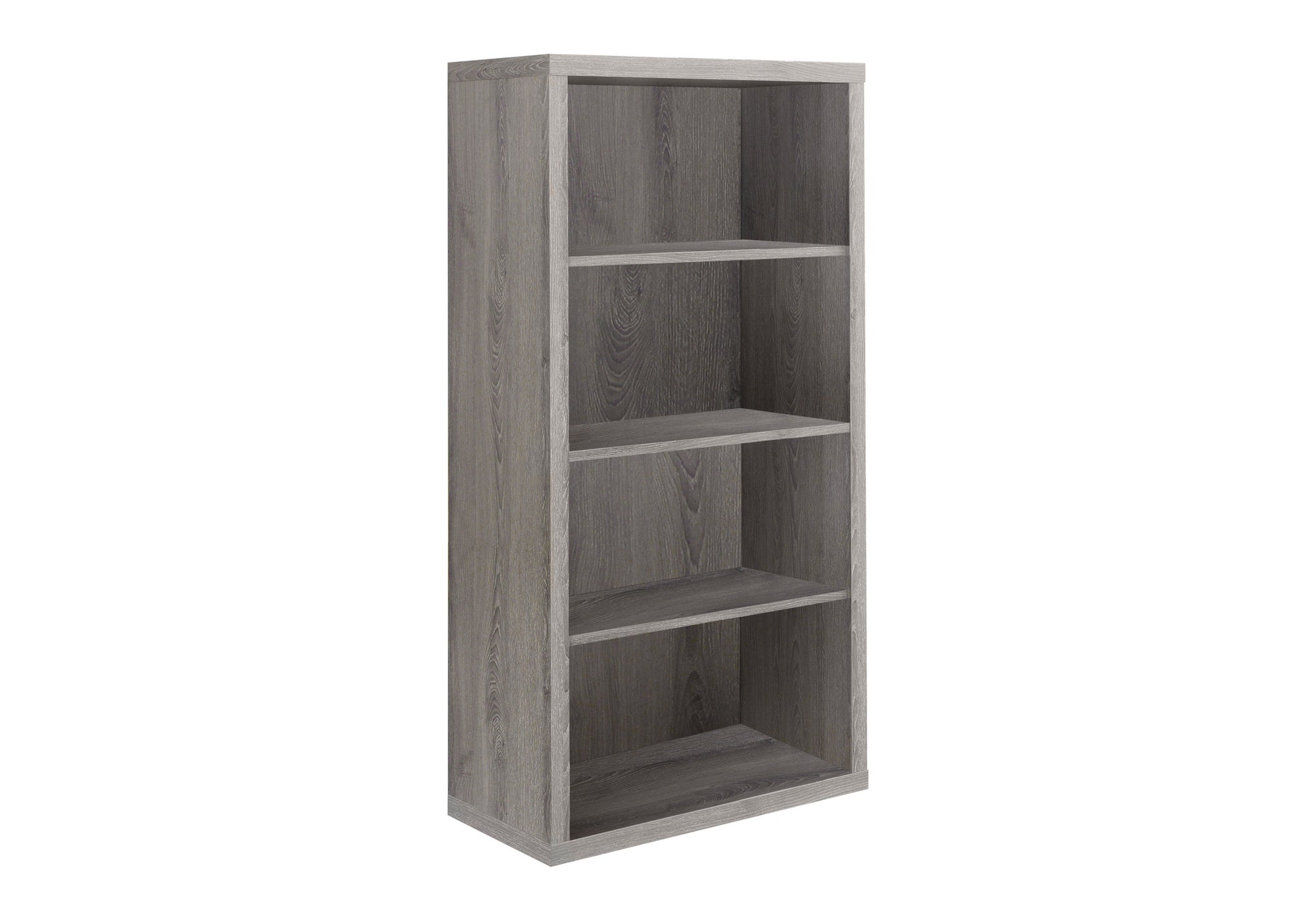 BOOKCASE - 48"H / DARK TAUPE WITH ADJUSTABLE SHELVES # I 7060