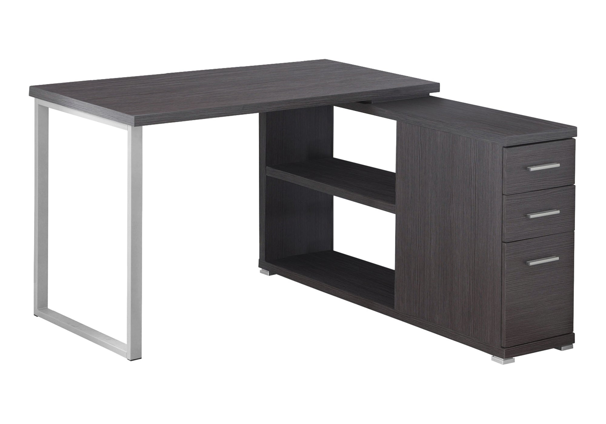 COMPUTER DESK - GREY LEFT OR RIGHT FACING CORNER # I 7135