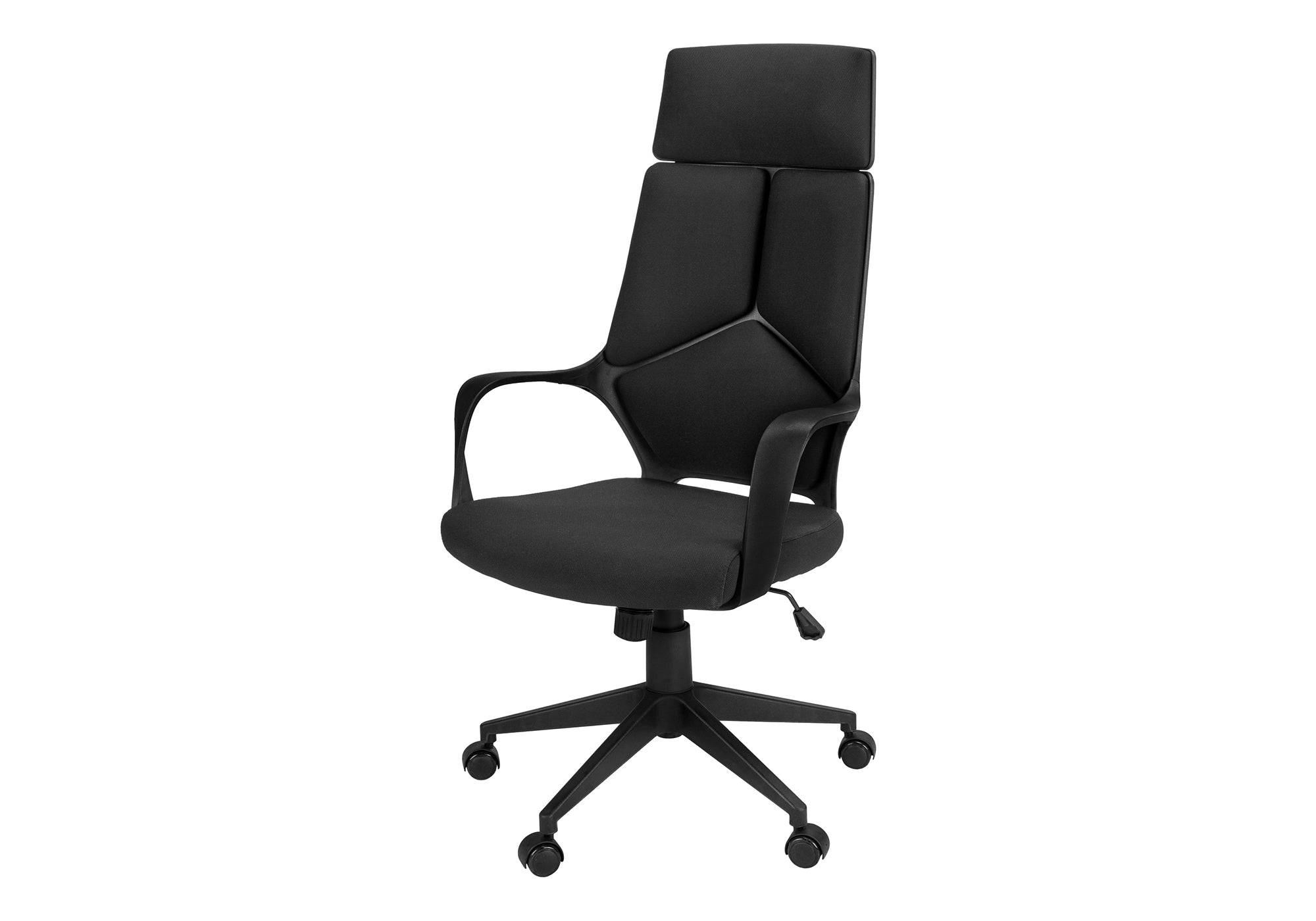 OFFICE CHAIR - BLACK / BLACK FABRIC / HIGH BACK EXECUTIVE # I 7272