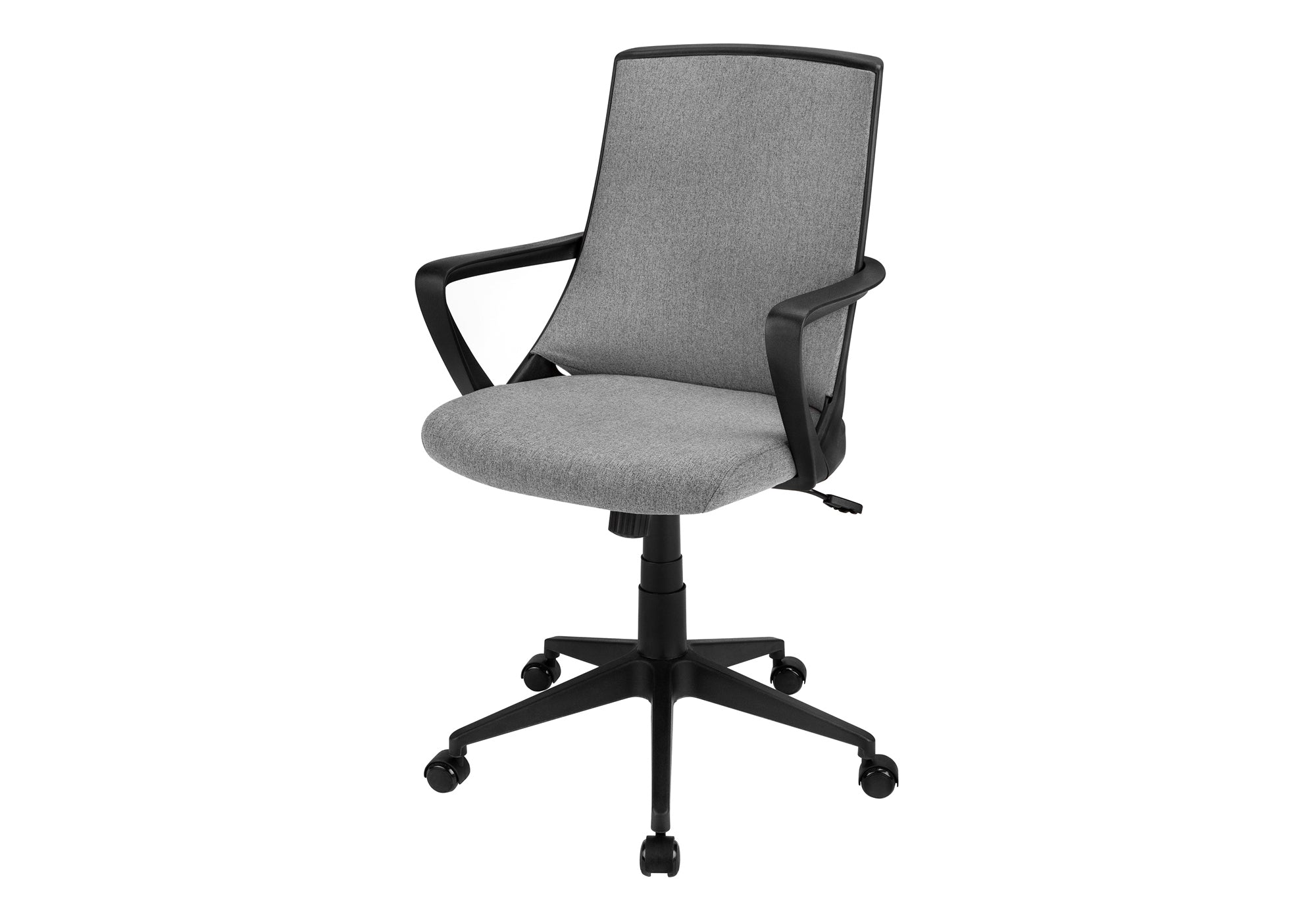 OFFICE CHAIR - BLACK / DARK GREY FABRIC / MULTI POSITION # I 7297