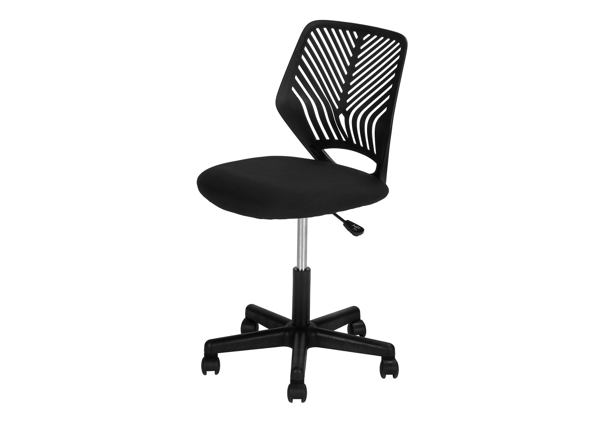 OFFICE CHAIR - BLACK JUVENILE / BLACK BASE ON CASTORS # I 7336