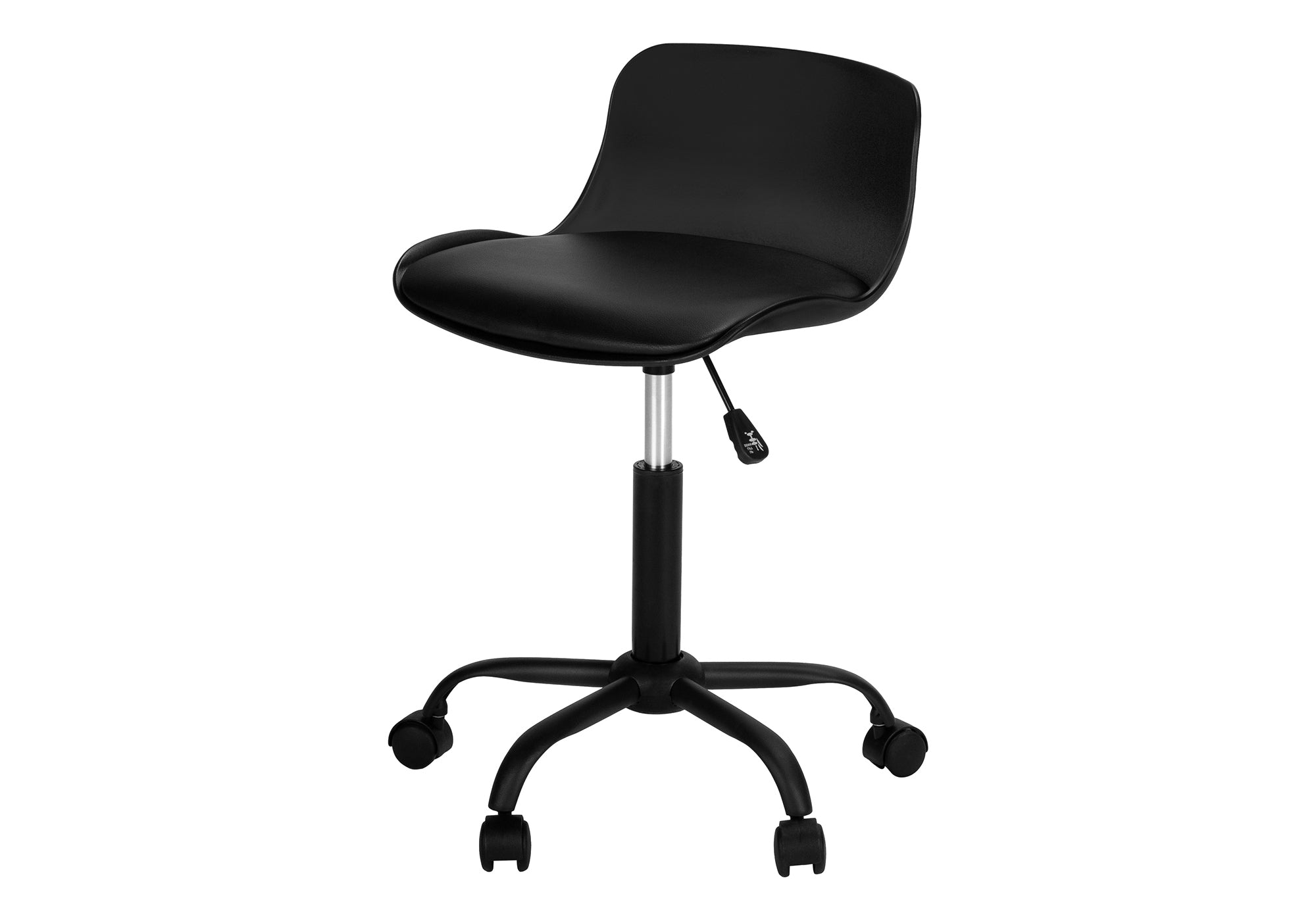 CHAISE DE BUREAU - NOIRE JUVENILE / MULTI-POSITIONS # I 7464