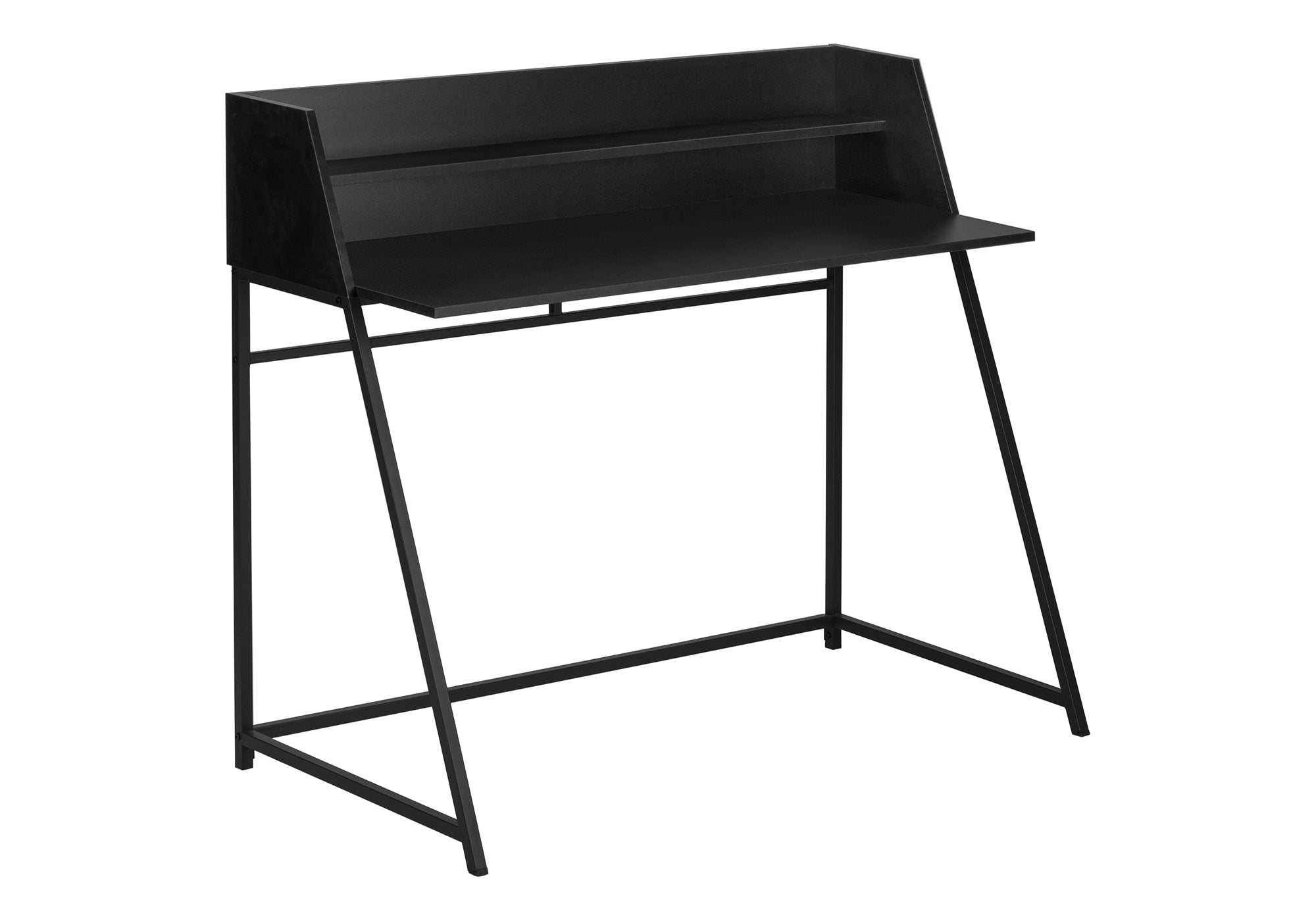COMPUTER DESK - 48"L / BLACK / BLACK METAL # I 7547