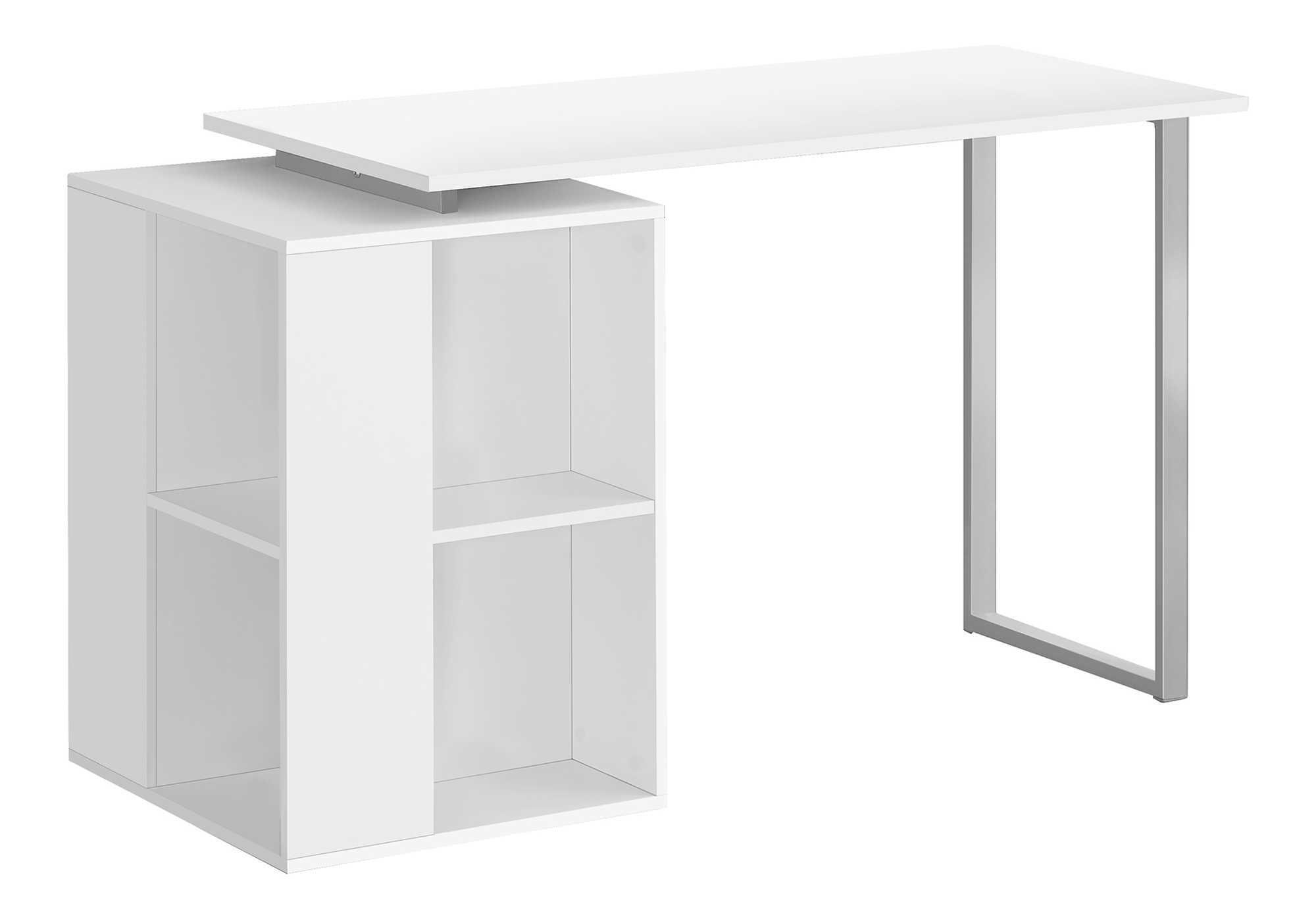 COMPUTER DESK - 55"L / WHITE LEFT OR RIGHT FACING # I 7600