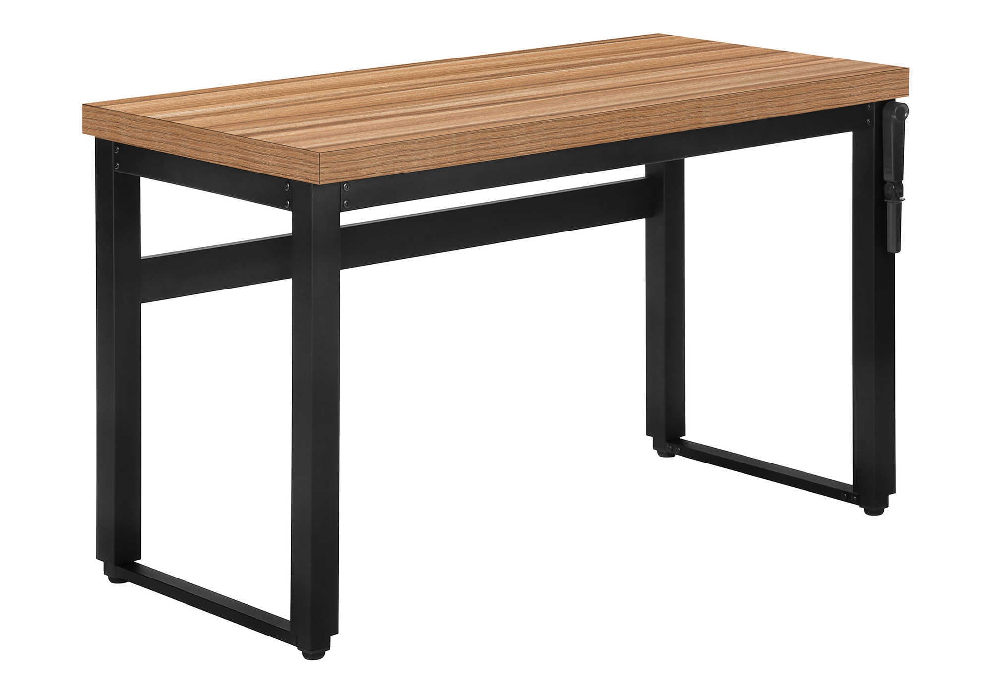 COMPUTER DESK - 48"L / RECLAIMED WOOD / ADJ.HEIGHT/ BLACK # I 7677