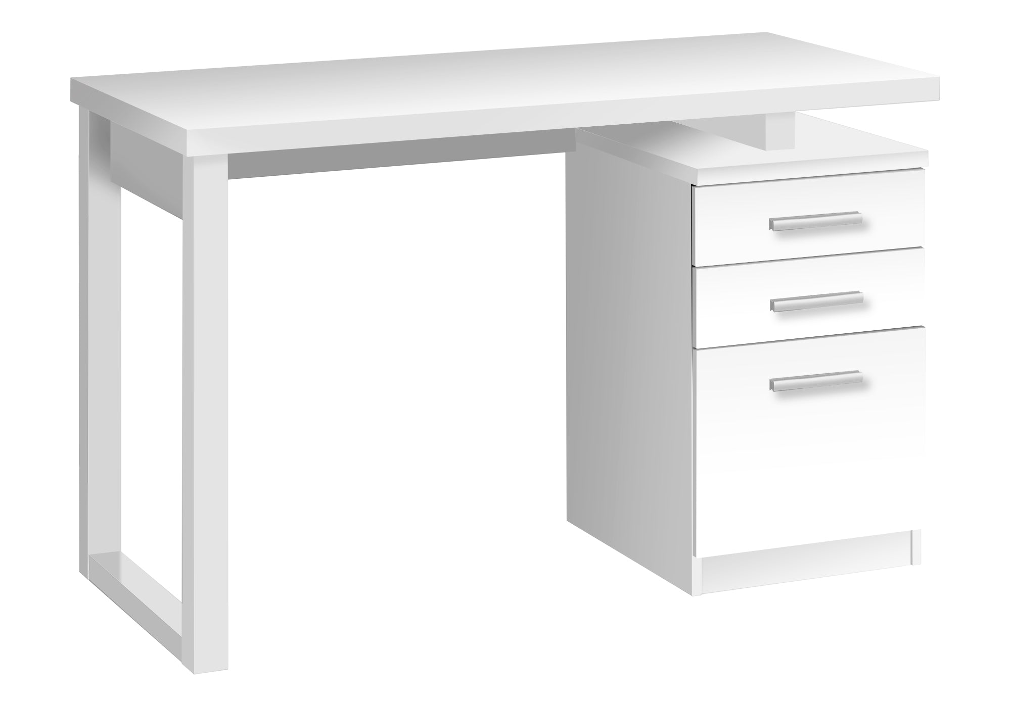 COMPUTER DESK - 48"L / WHITE LEFT OR RIGHT FACING # I 7690