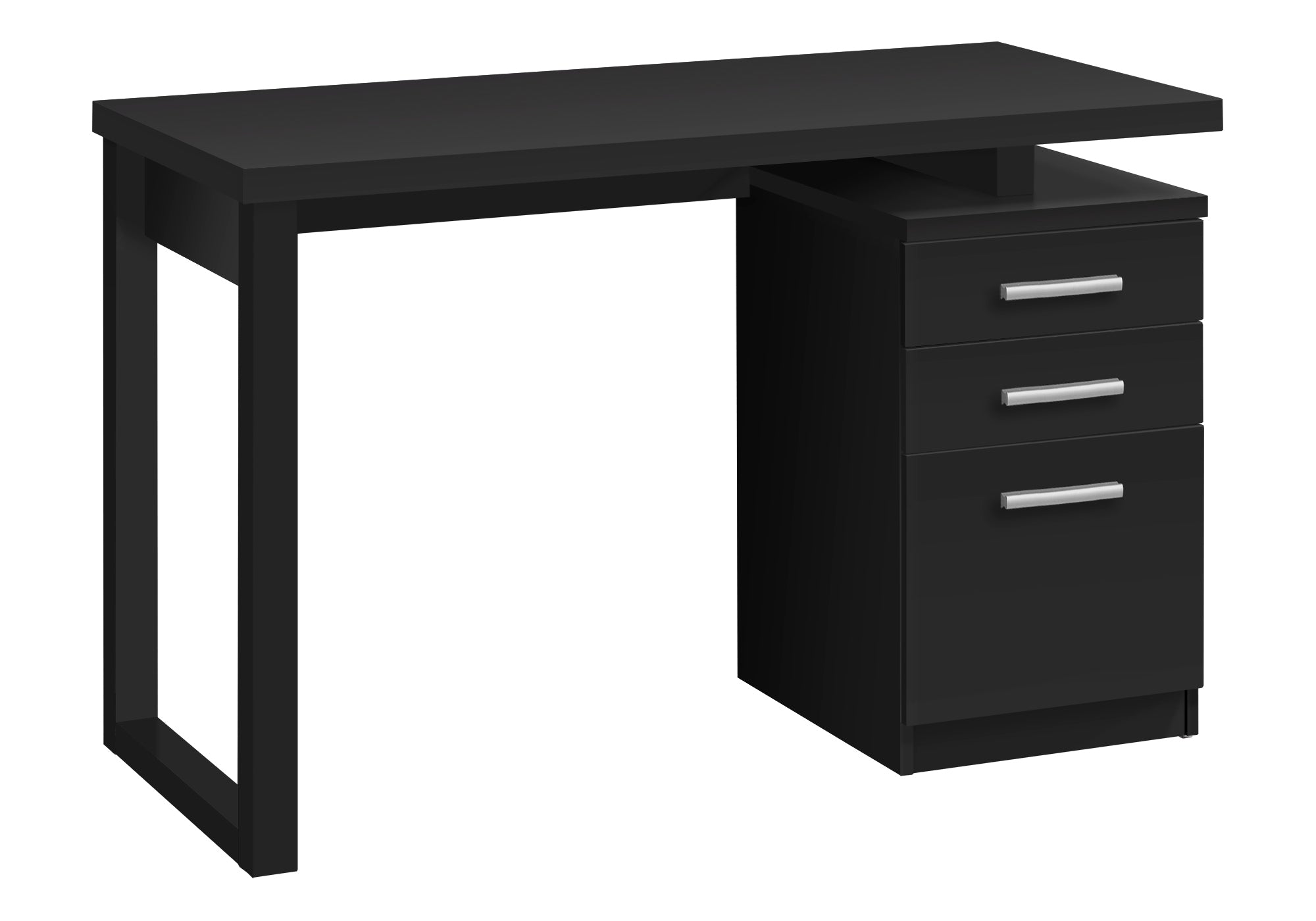 COMPUTER DESK - 48"L / BLACK LEFT OR RIGHT FACING # I 7691