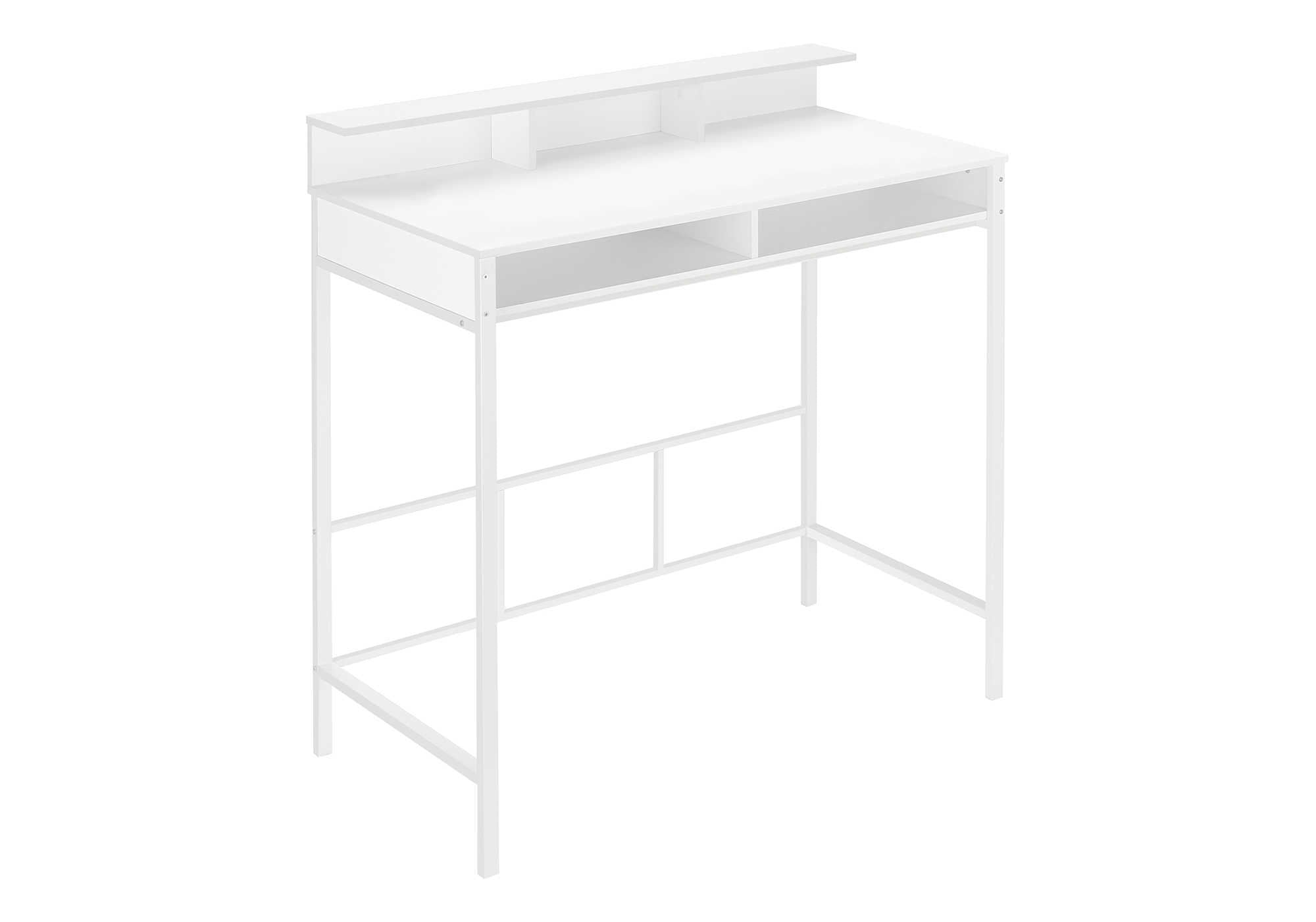 COMPUTER DESK - 48"L / WHITE / WHITE STANDING HEIGHT # I 7701