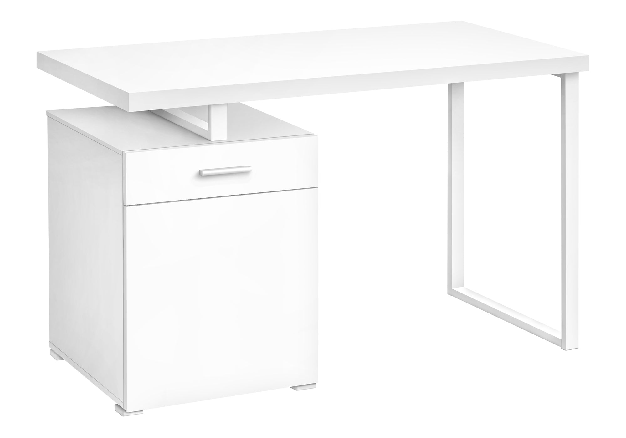 COMPUTER DESK - 48"L / WHITE LEFT OR RIGHT FACING # I 7760
