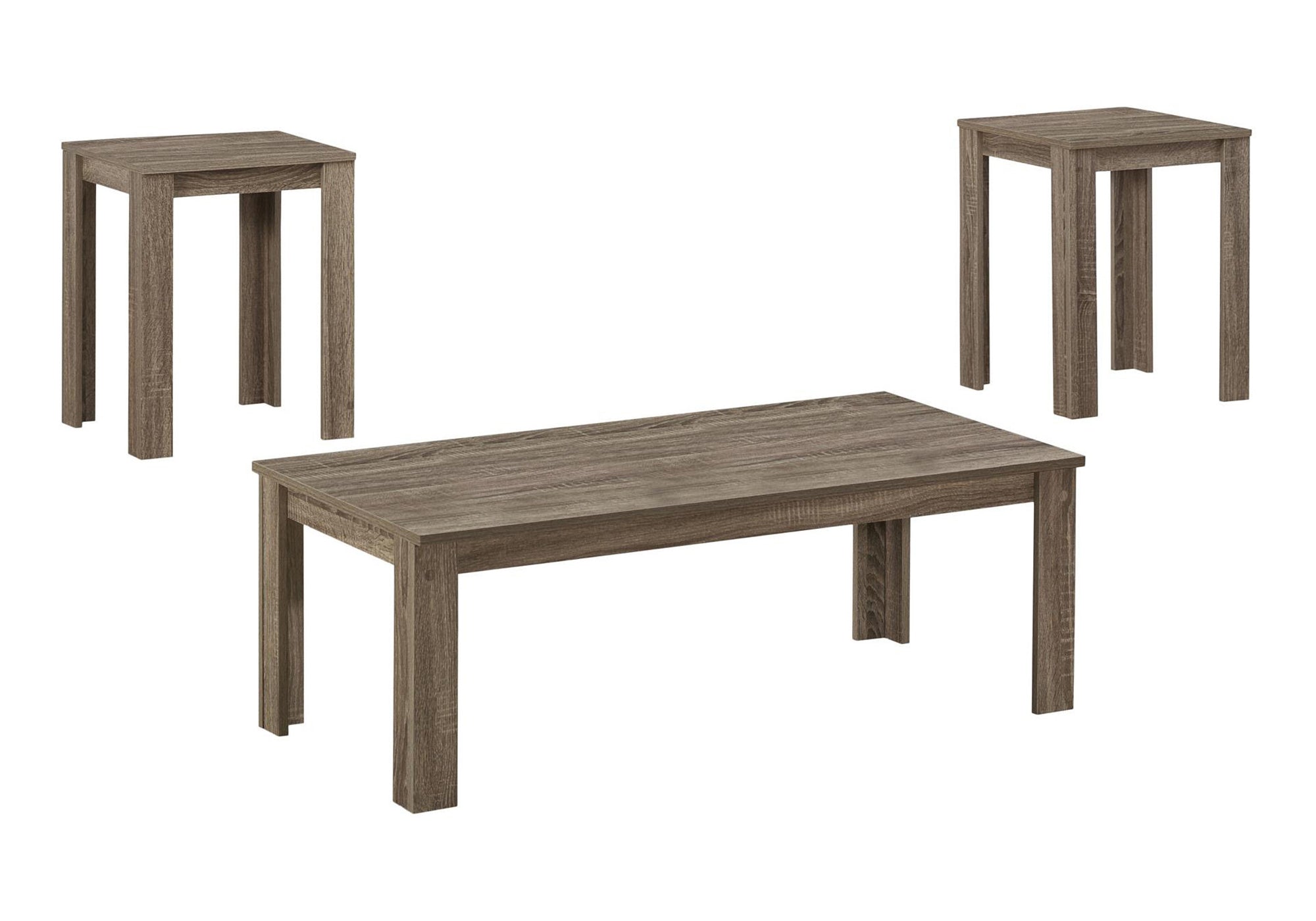 ENSEMBLE DE TABLE - ENSEMBLE DE 3 PIÈCES / TAUPE FONCÉ # I 7912P