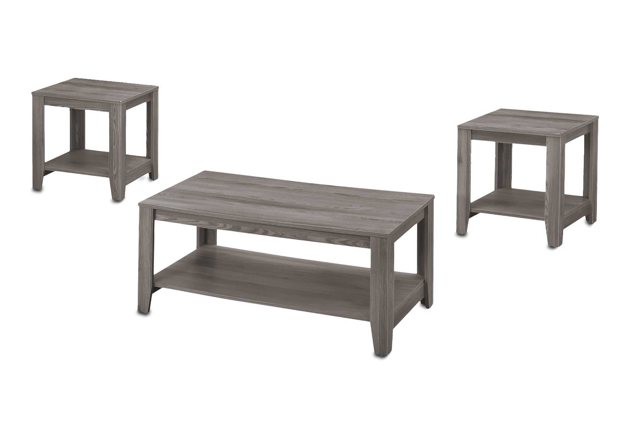 TABLE SET - 3PCS SET / GREY # I 7991P
