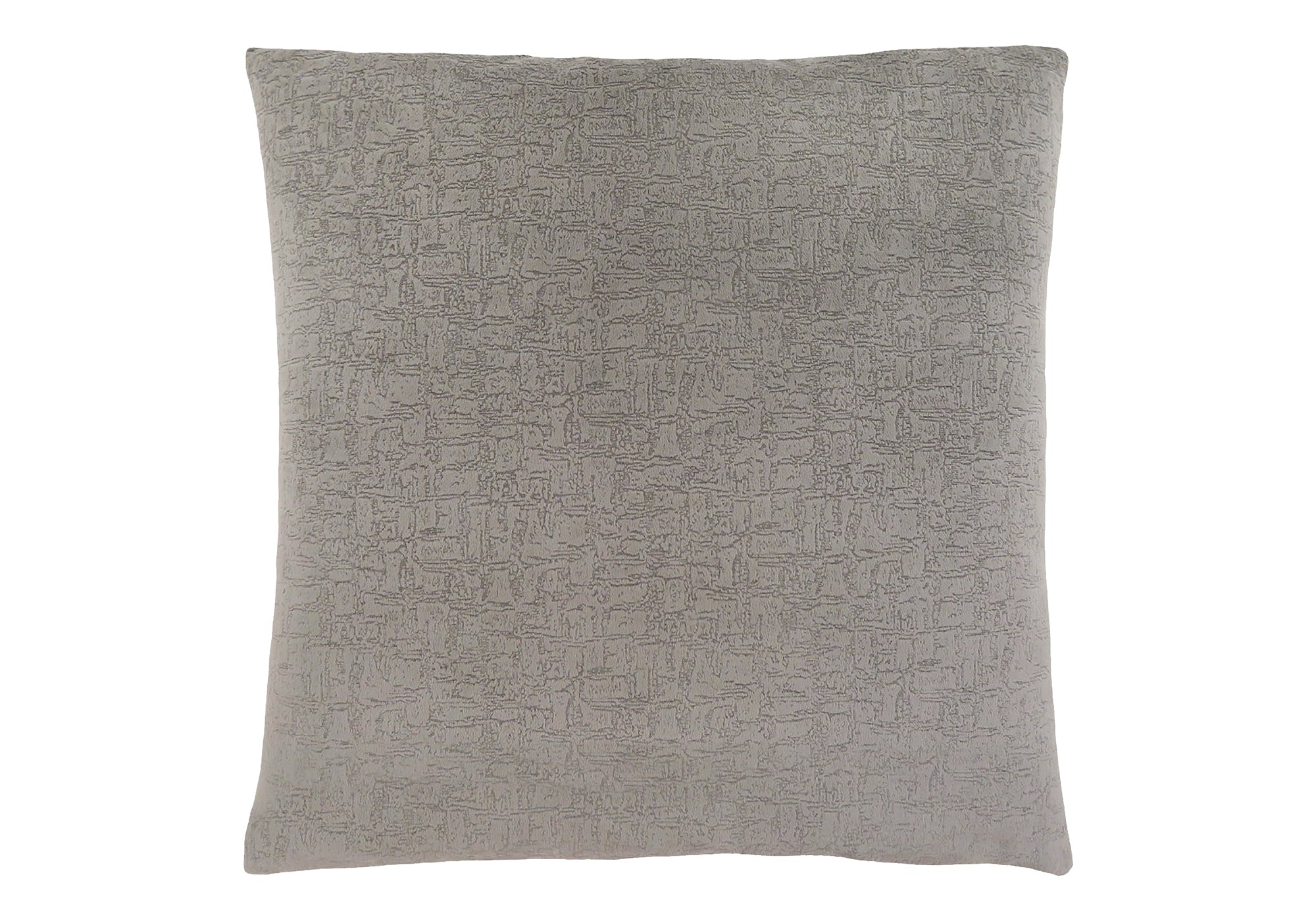 COUSSIN – 45,7 cm x 45,7 cm / VELOURS MOSAÏQUE GRIS / 1 PIÈCE # I 9272