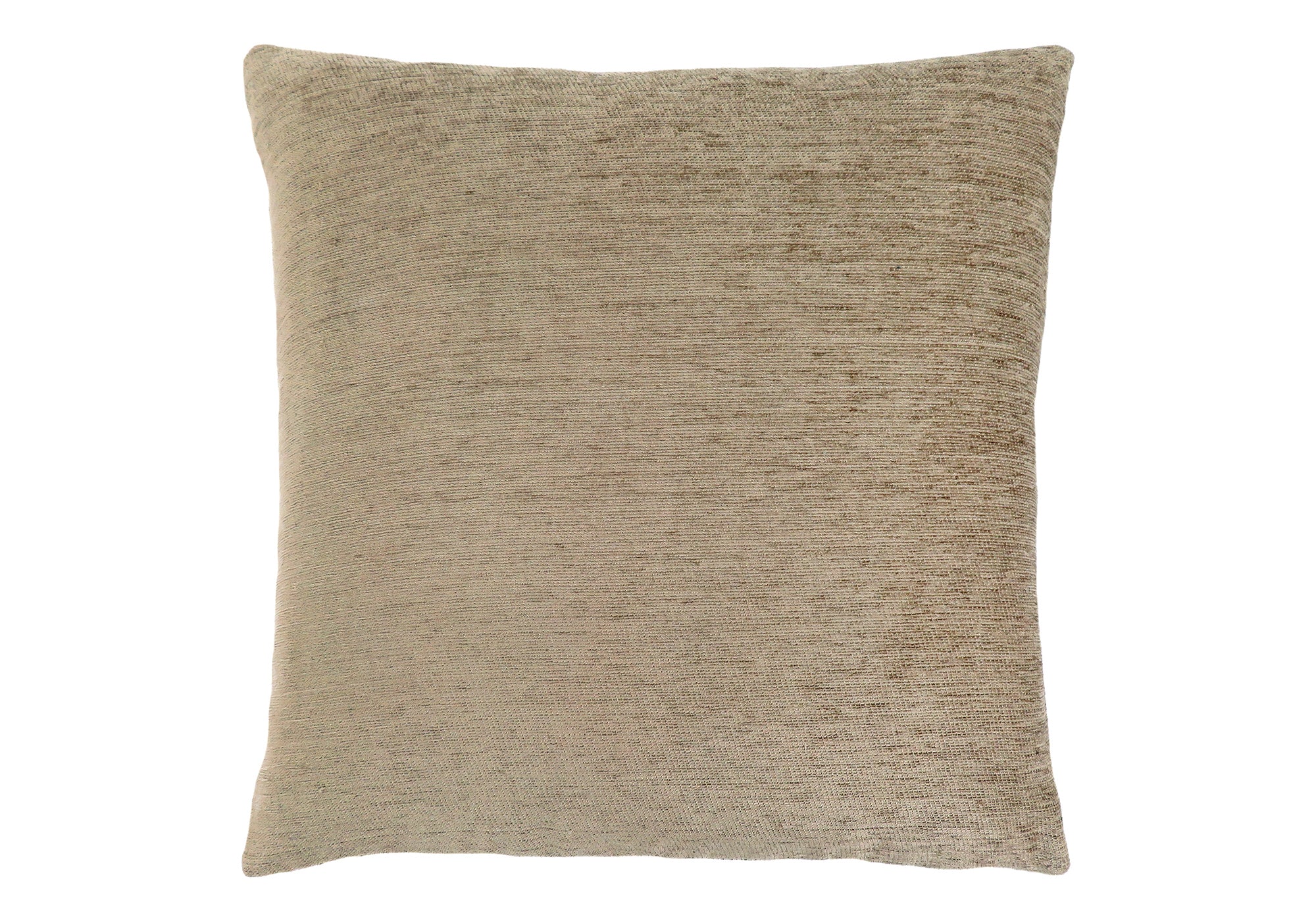 PILLOW - 18"X 18" / SOLID TAN / 1PC # I 9296