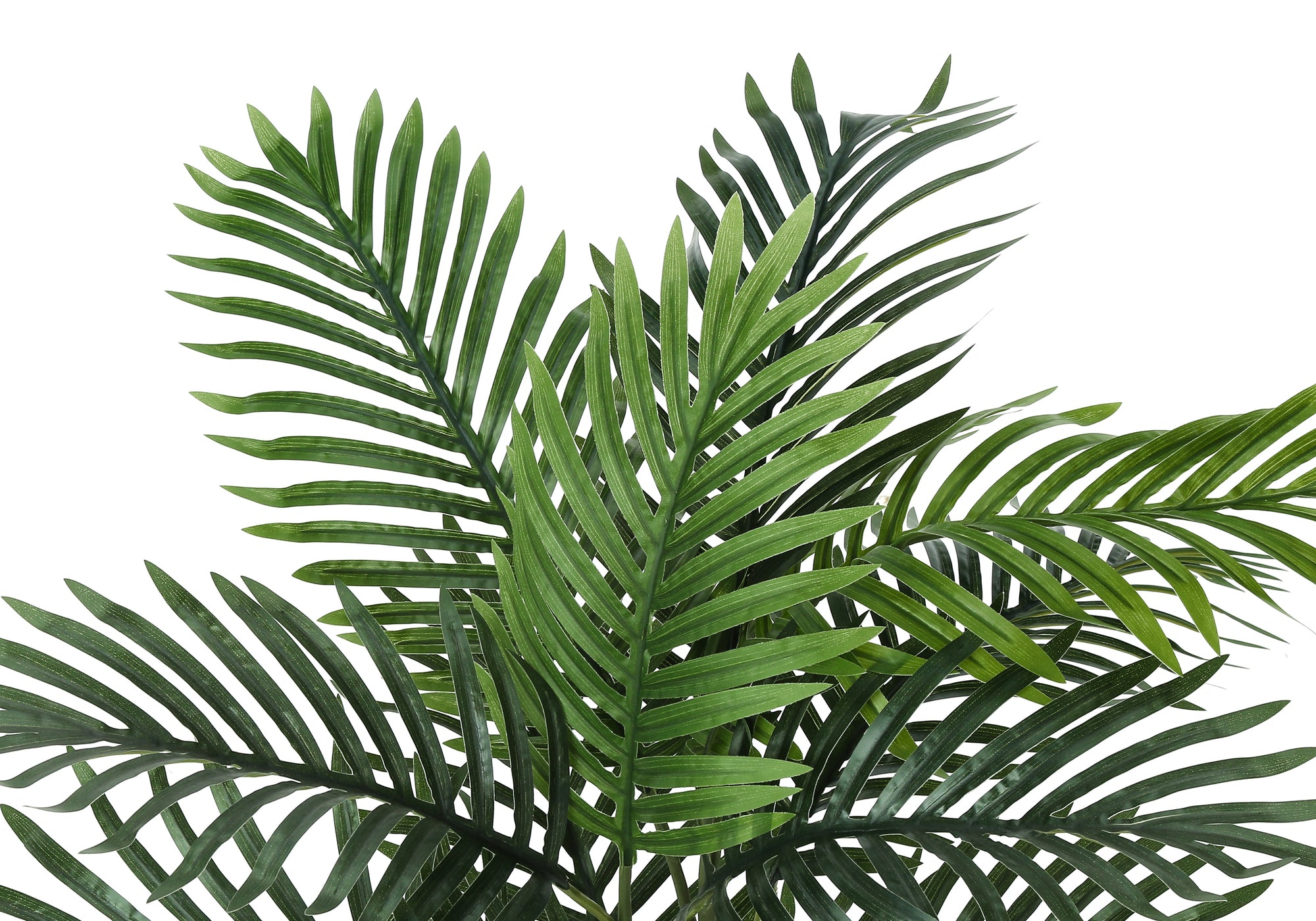 PLANTE ARTIFICIELLE - 24"H / PALMIER D'INTÉRIEUR / PANIER TISSÉ DE 8" # I 9503