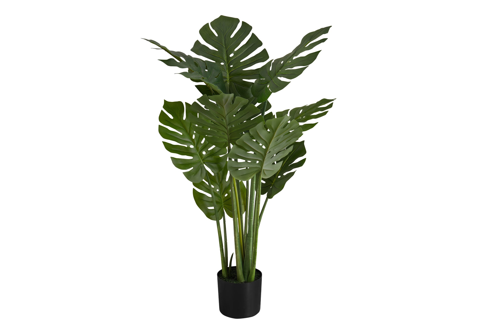 PLANTE ARTIFICIELLE – 114 cm H / MONSTERA D'INTÉRIEUR EN POT DE 15 cm # I 9510