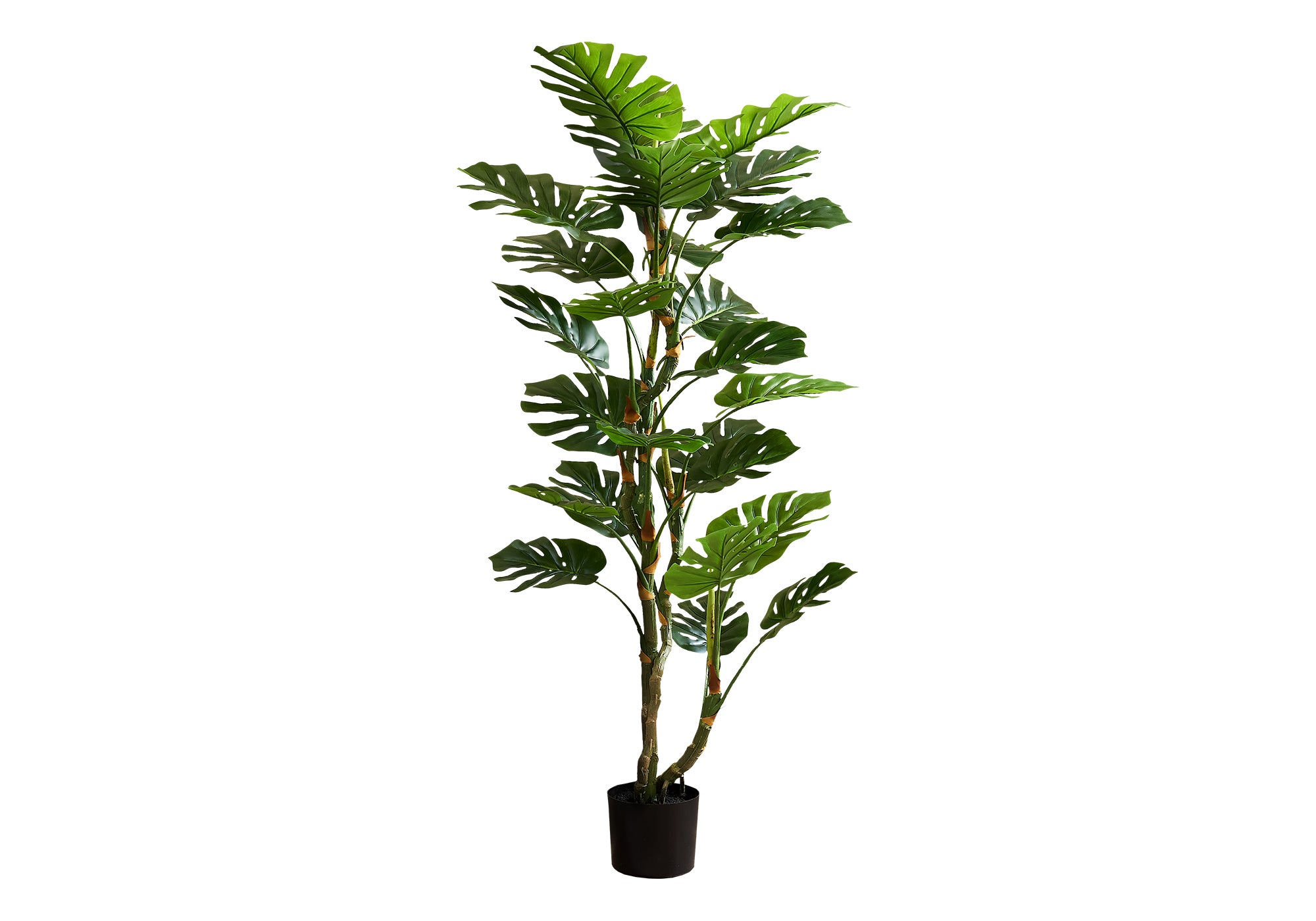 PLANTE ARTIFICIELLE – 155 cm H / ARBRE MONSTERA D'INTÉRIEUR / POT DE 18 cm N° I 9522